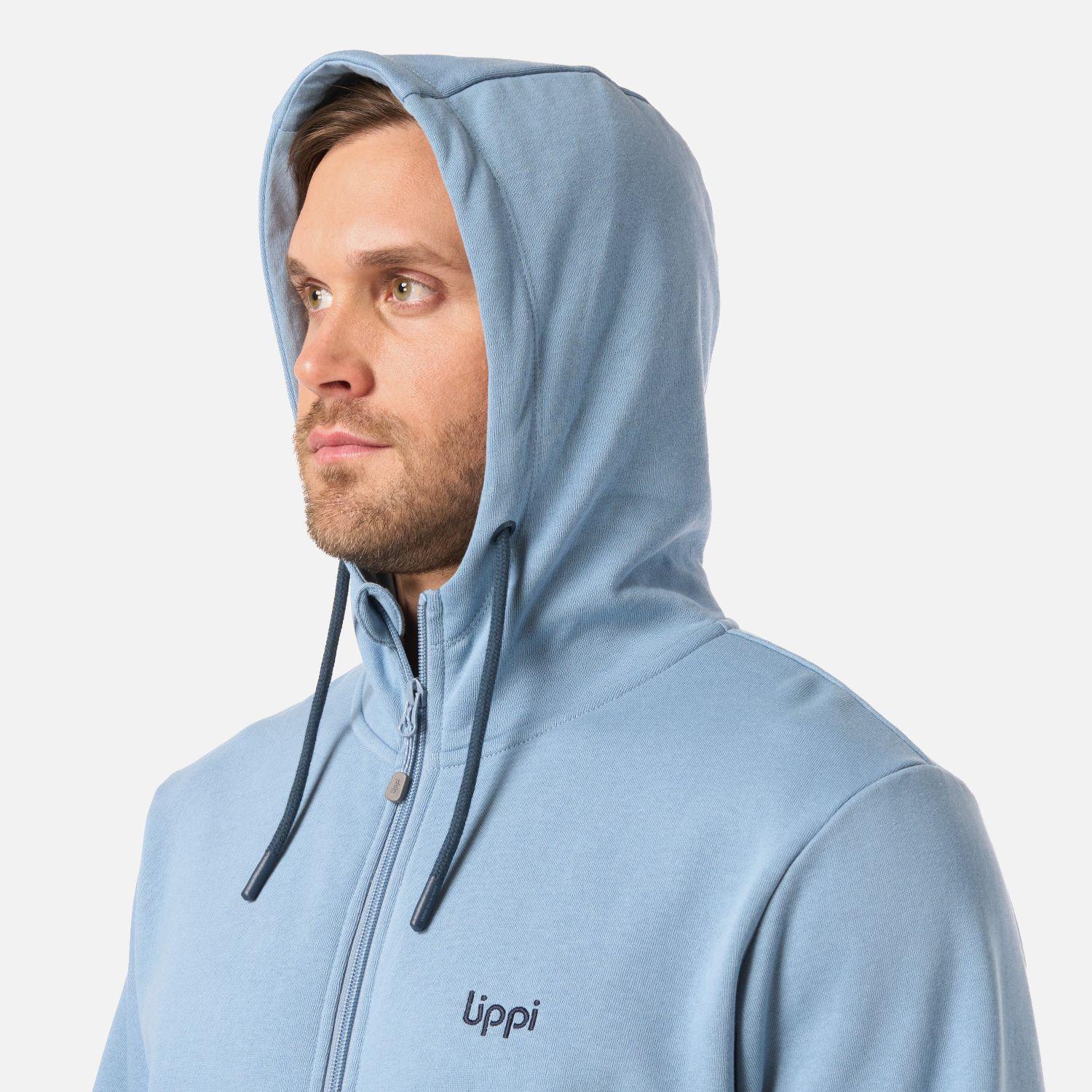 Polerón Hombre Ulmo Light Full Zip Hoody Sweatshirt Azul Lippi V26-3