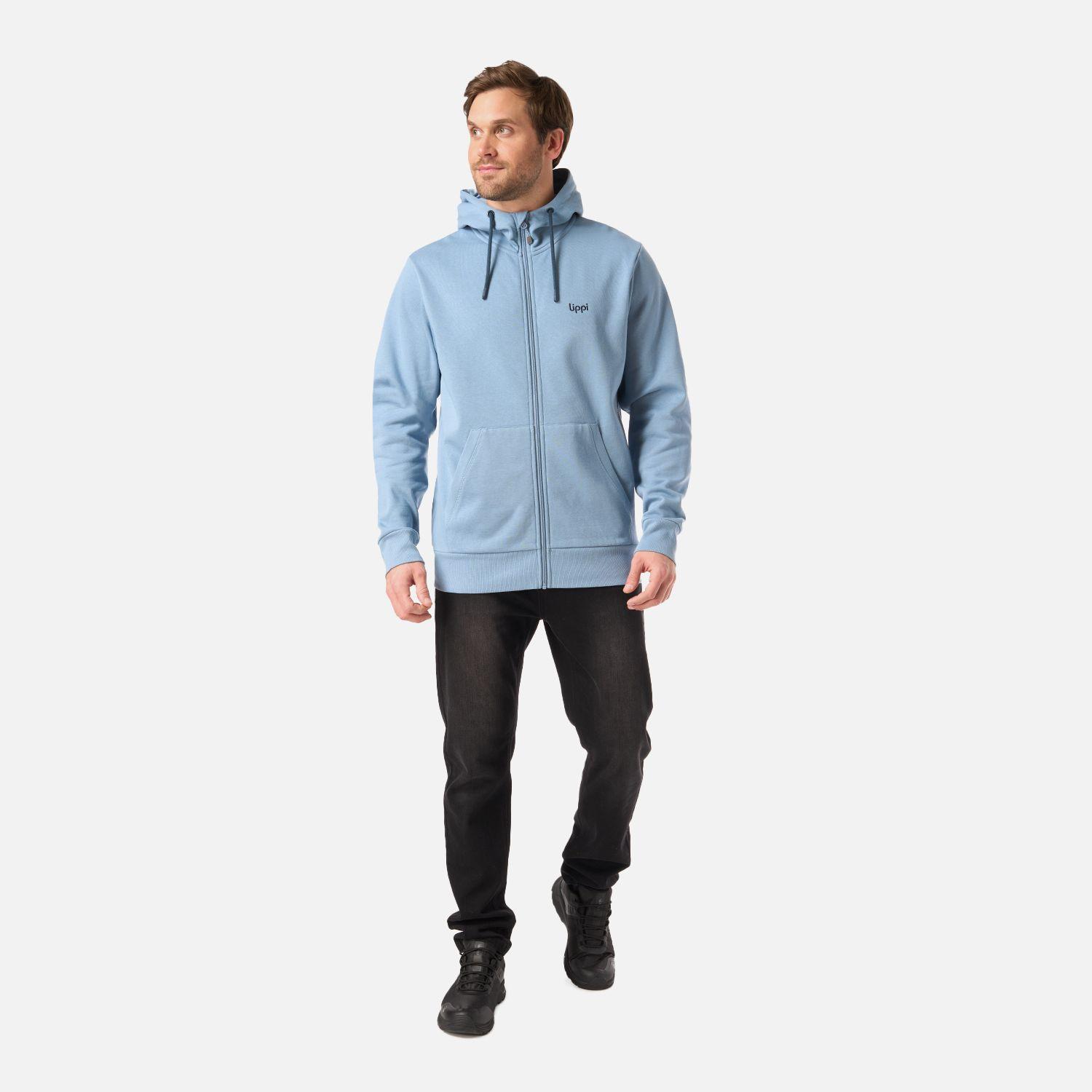 Polerón Hombre Ulmo Light Full Zip Hoody Sweatshirt Azul Lippi V26-5