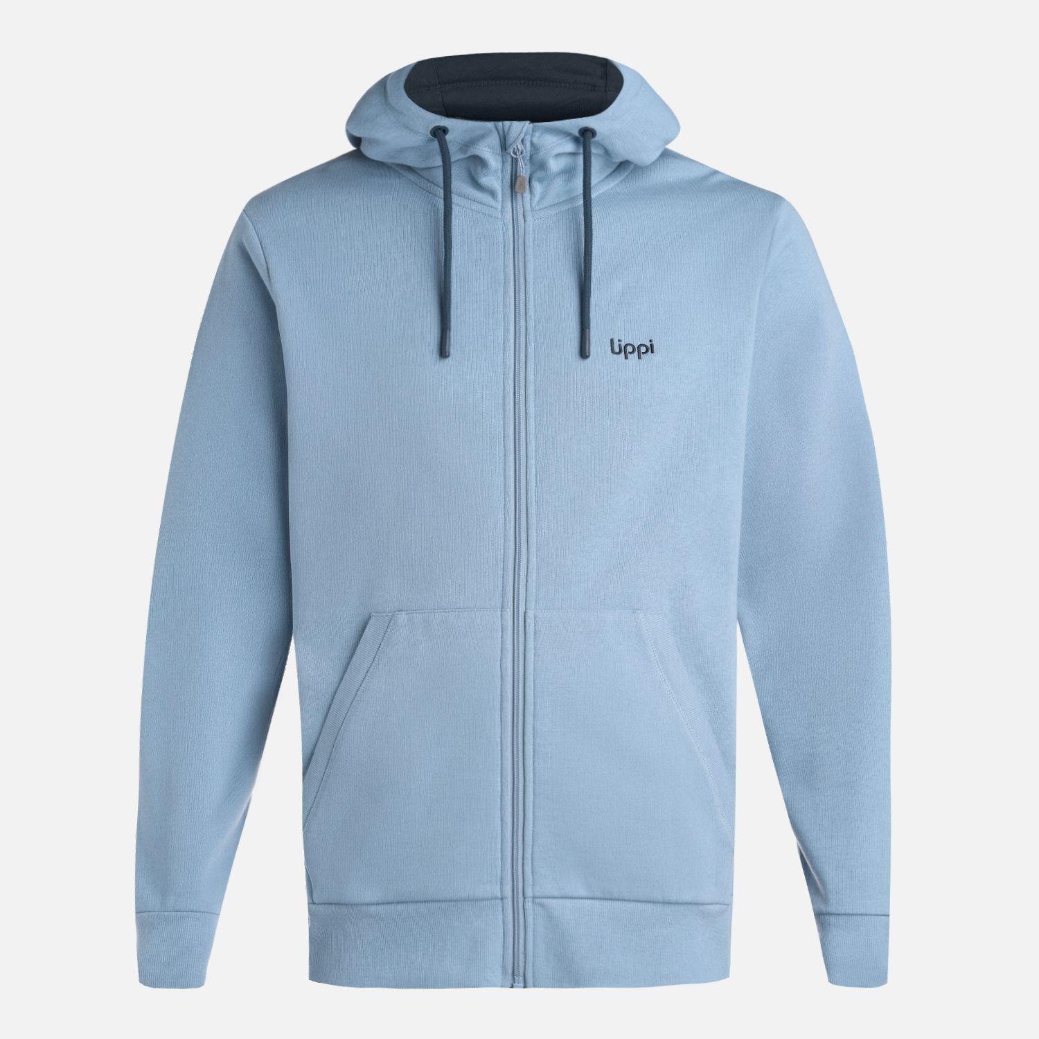 Polerón Hombre Ulmo Light Full Zip Hoody Sweatshirt Azul Lippi V26-6