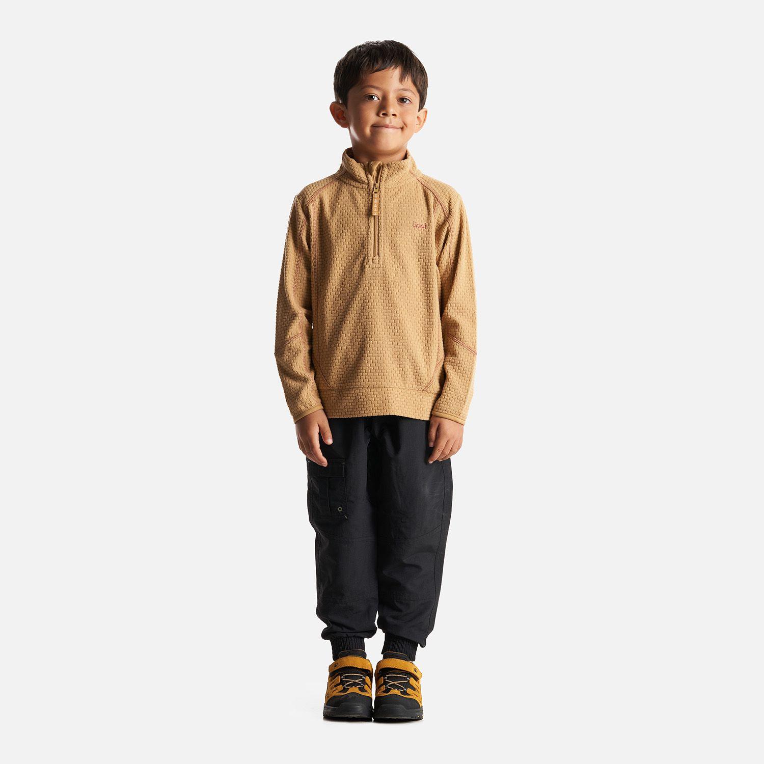 Poleron Niño Saltamontes Nano-F 14 Zip Taupe Lippi-5