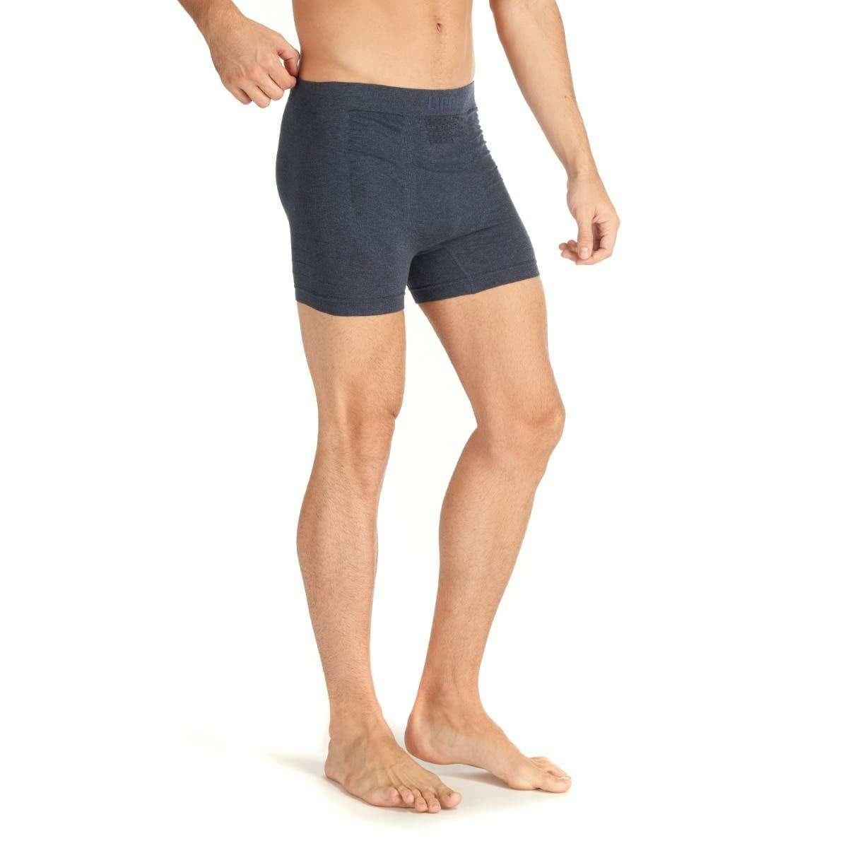 Ropa Interior Hombre Pack Skintec Seamless Boxer Gris Medio y Azul Marino Lippi V22-2