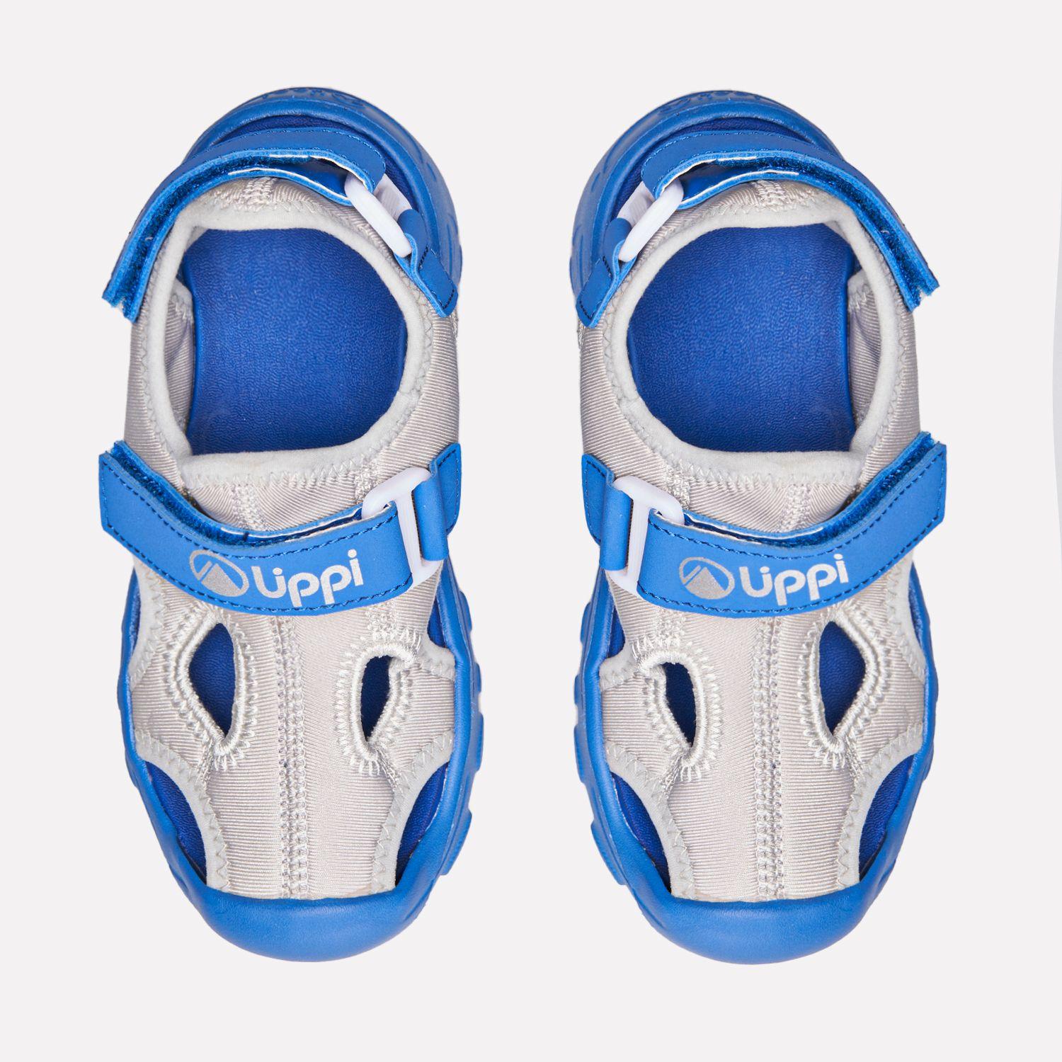 Sandalia Niño Go Out Again Kids Gris / Azul Lippi V26-3