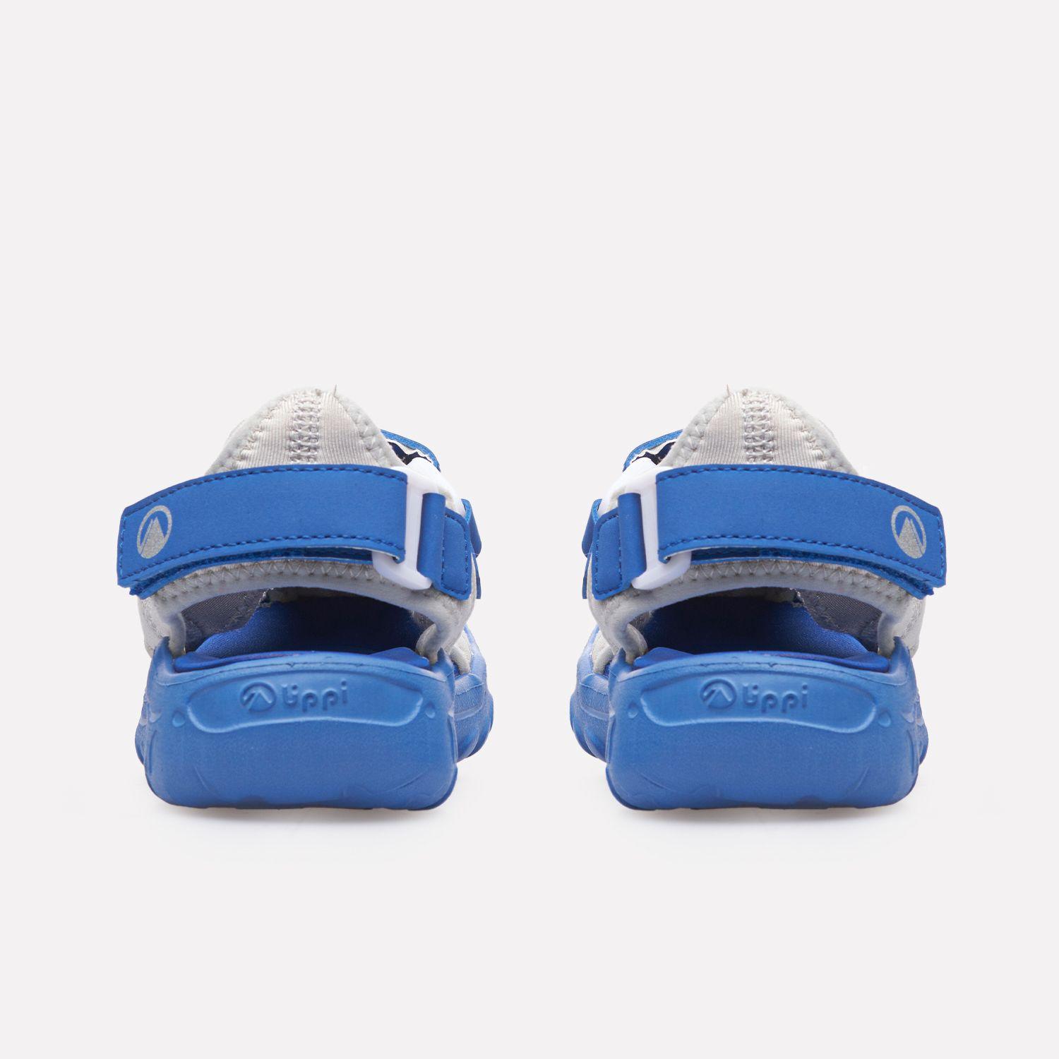 Sandalia Niño Go Out Again Kids Gris / Azul Lippi V26-4