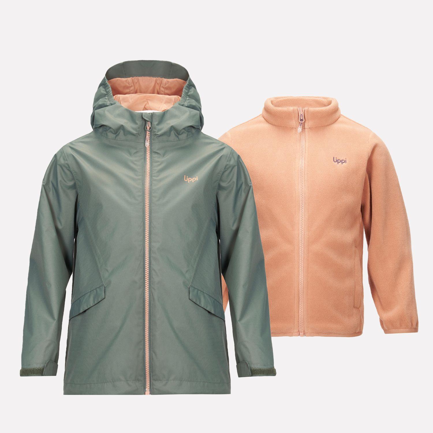 Chaqueta Niña Snowball Fusion-3 Hoody Jacket Verde Grisaceo Lippi-0