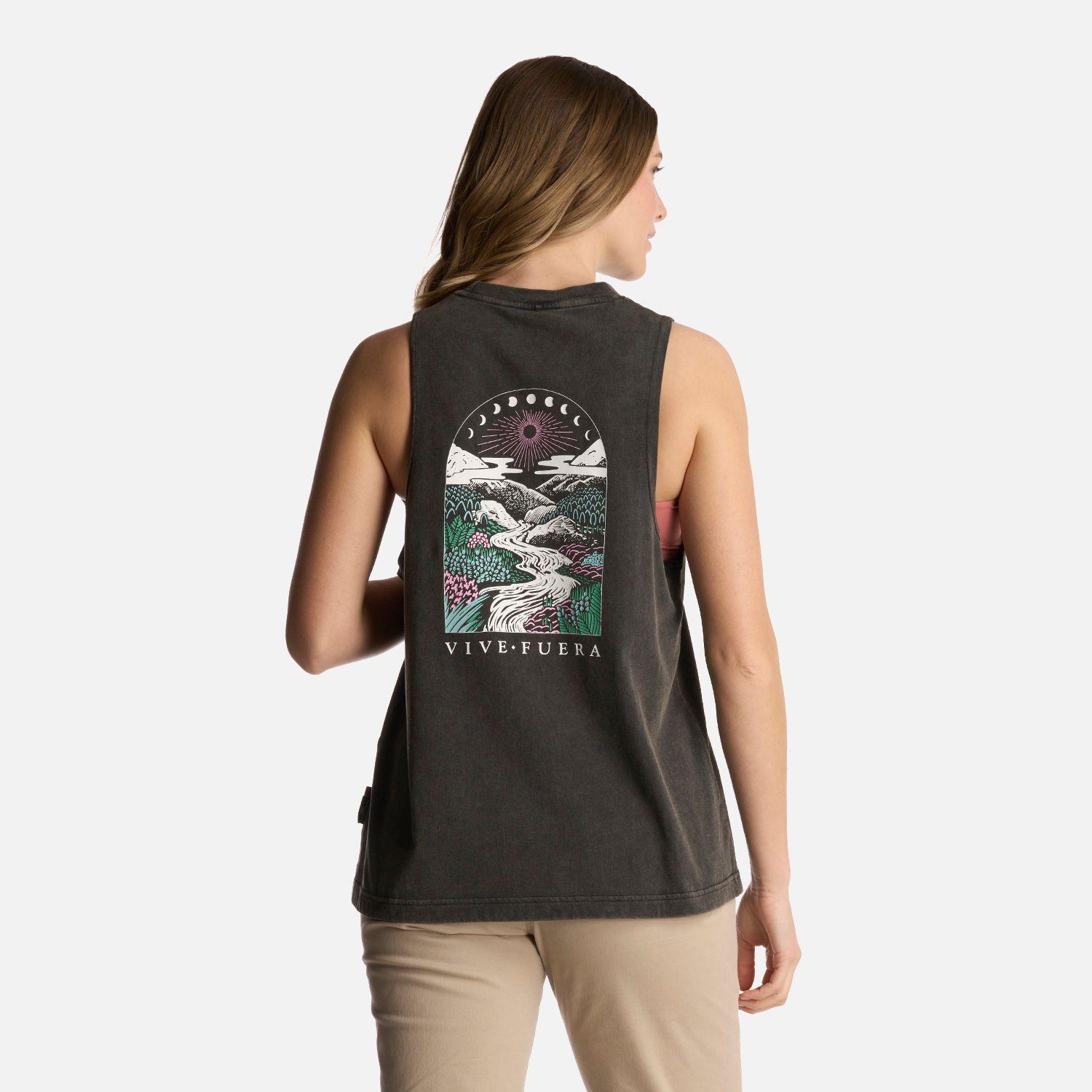 Polera Mujer Cornisa Negro Haka Honu-2