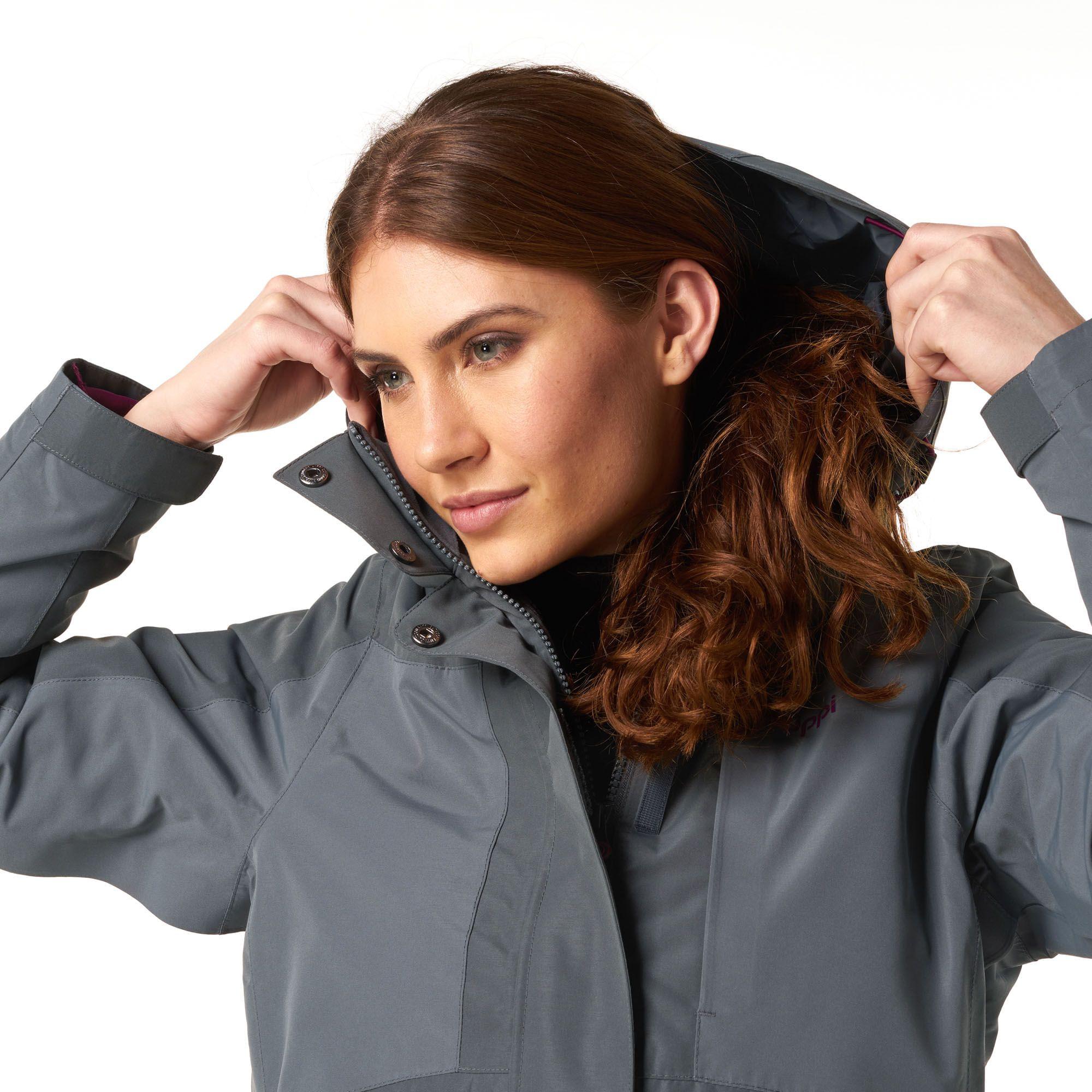 Chaqueta Mujer Tres Cruces Fusion-3 Hoody Jacket Azul Grisaceo / Purpura Lippi-6