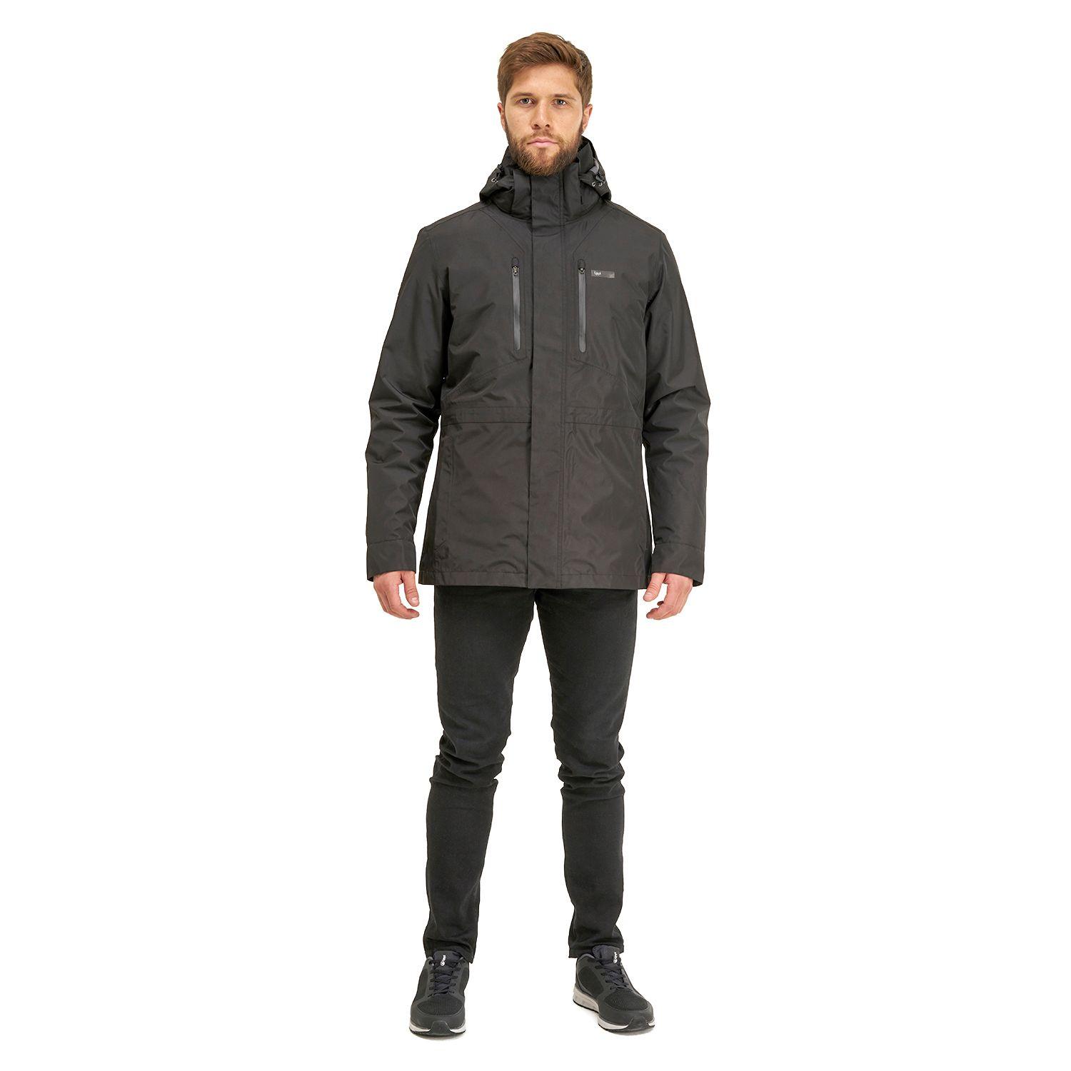 Chaqueta Hombre Intersection Fusion-3 Jacket Negro Gris Oscuro Lippi-9