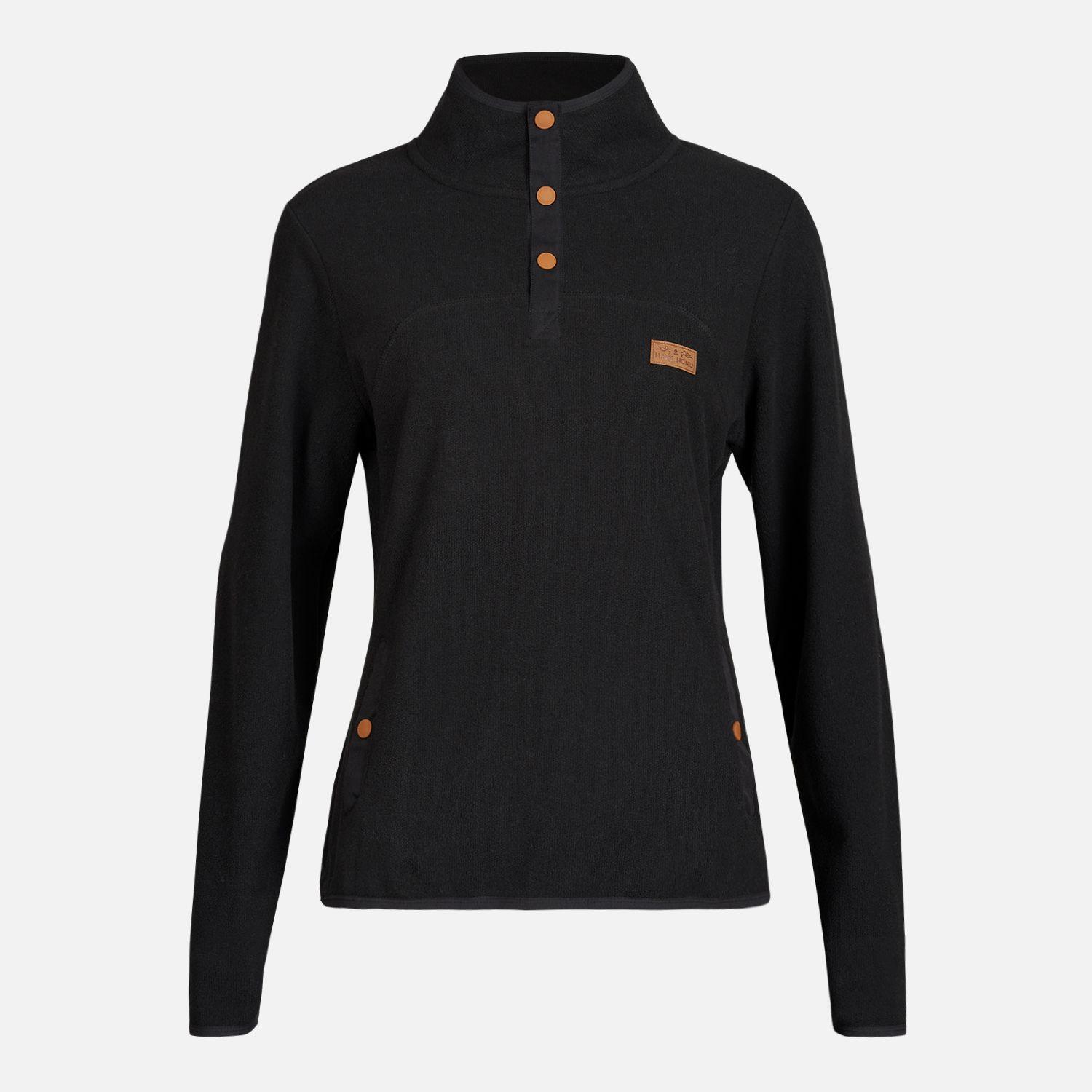 Poleron Mujer Tokerau Negro Haka Honu I23-0