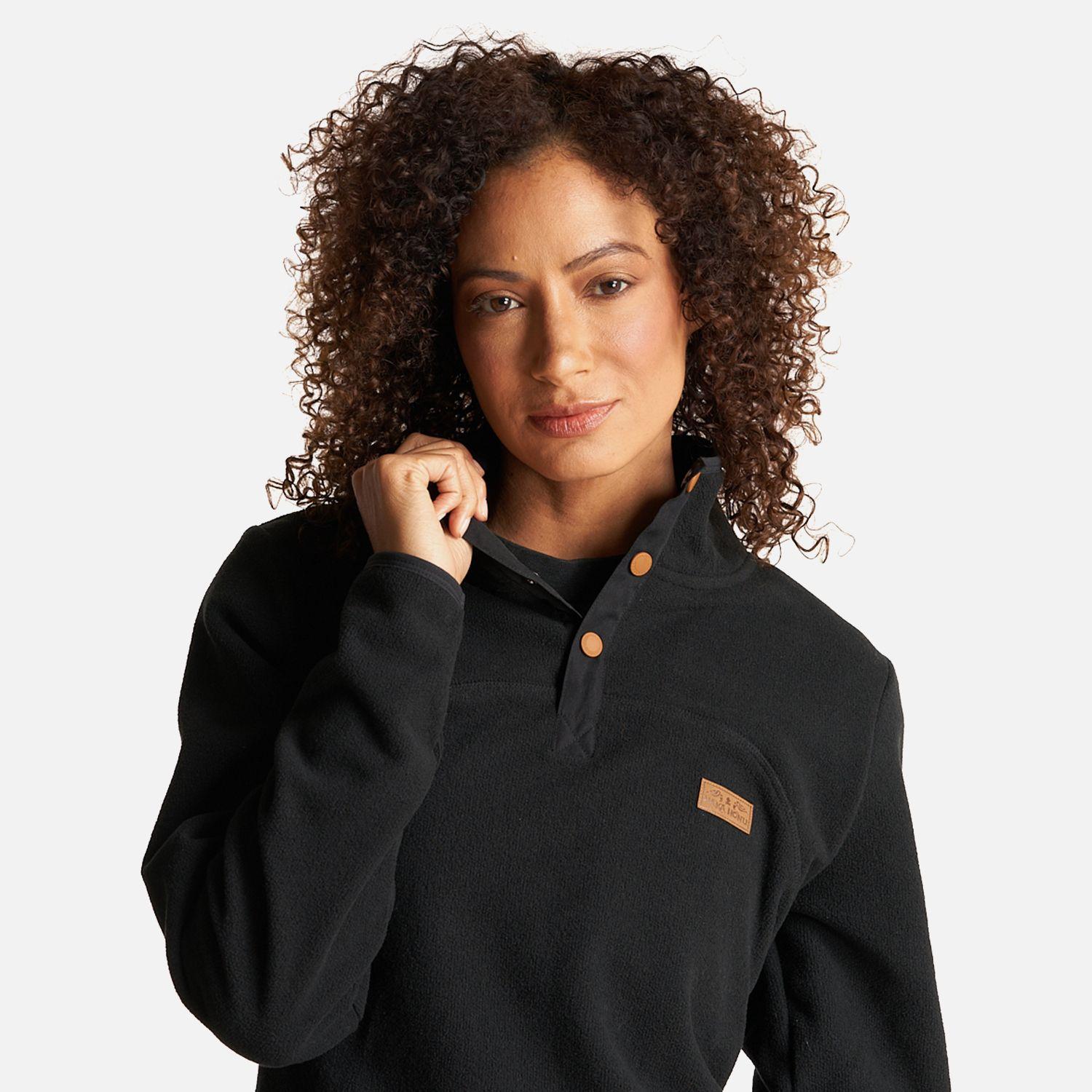 Poleron Mujer Tokerau Negro Haka Honu I23-4