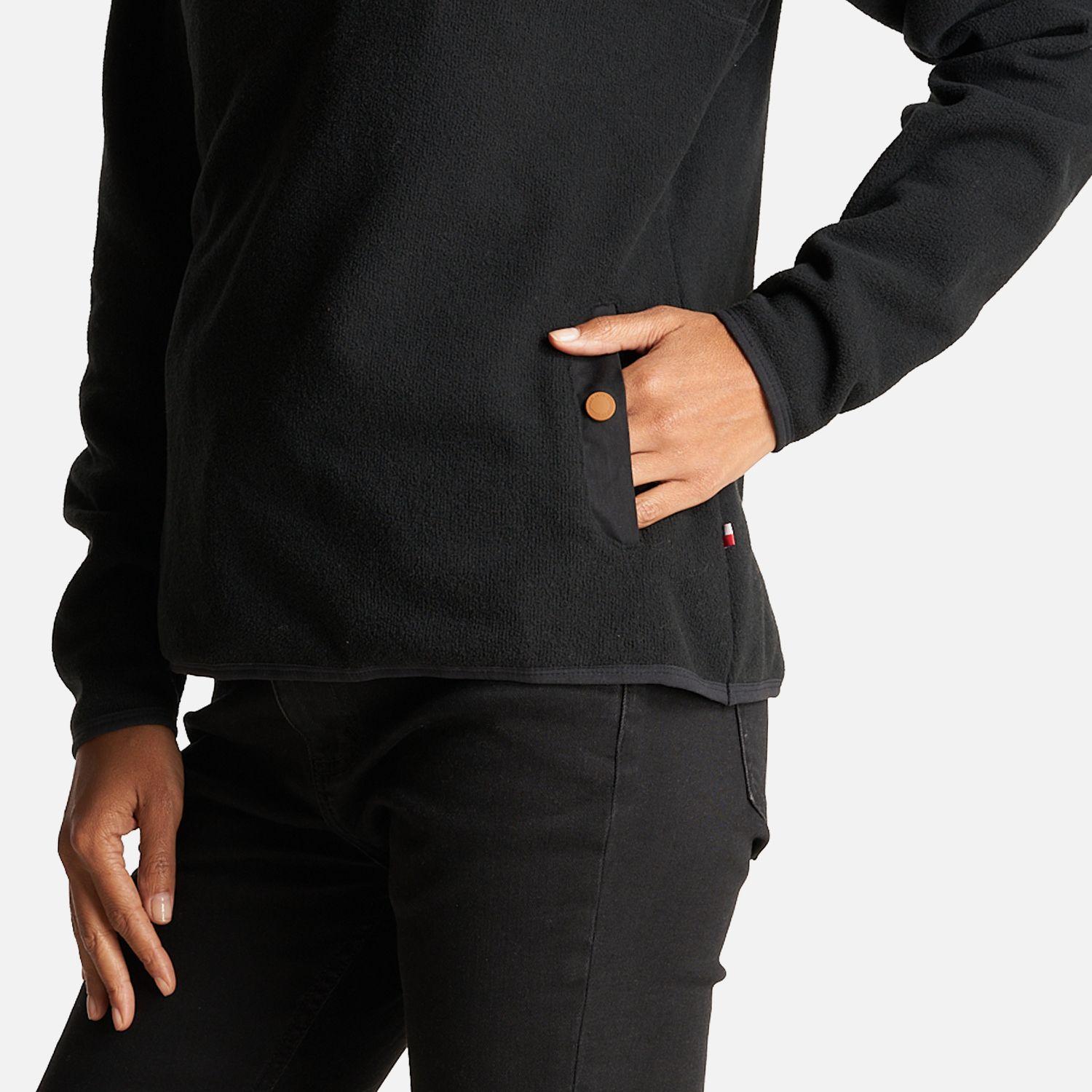 Poleron Mujer Tokerau Negro Haka Honu I23-5