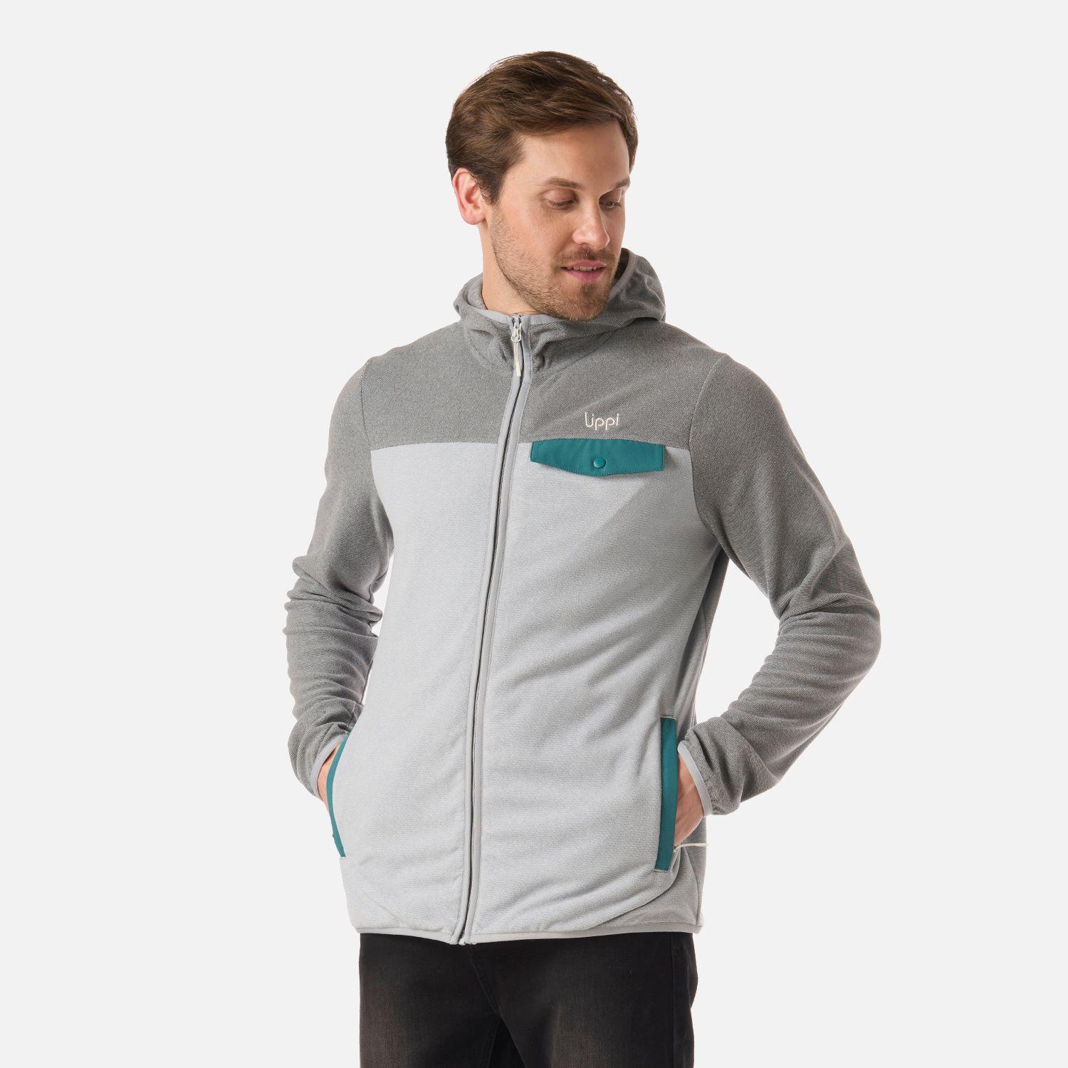 Polar Hombre Fireplace Full Zip Hoody Sweatshirt Gris Lippi V26-1