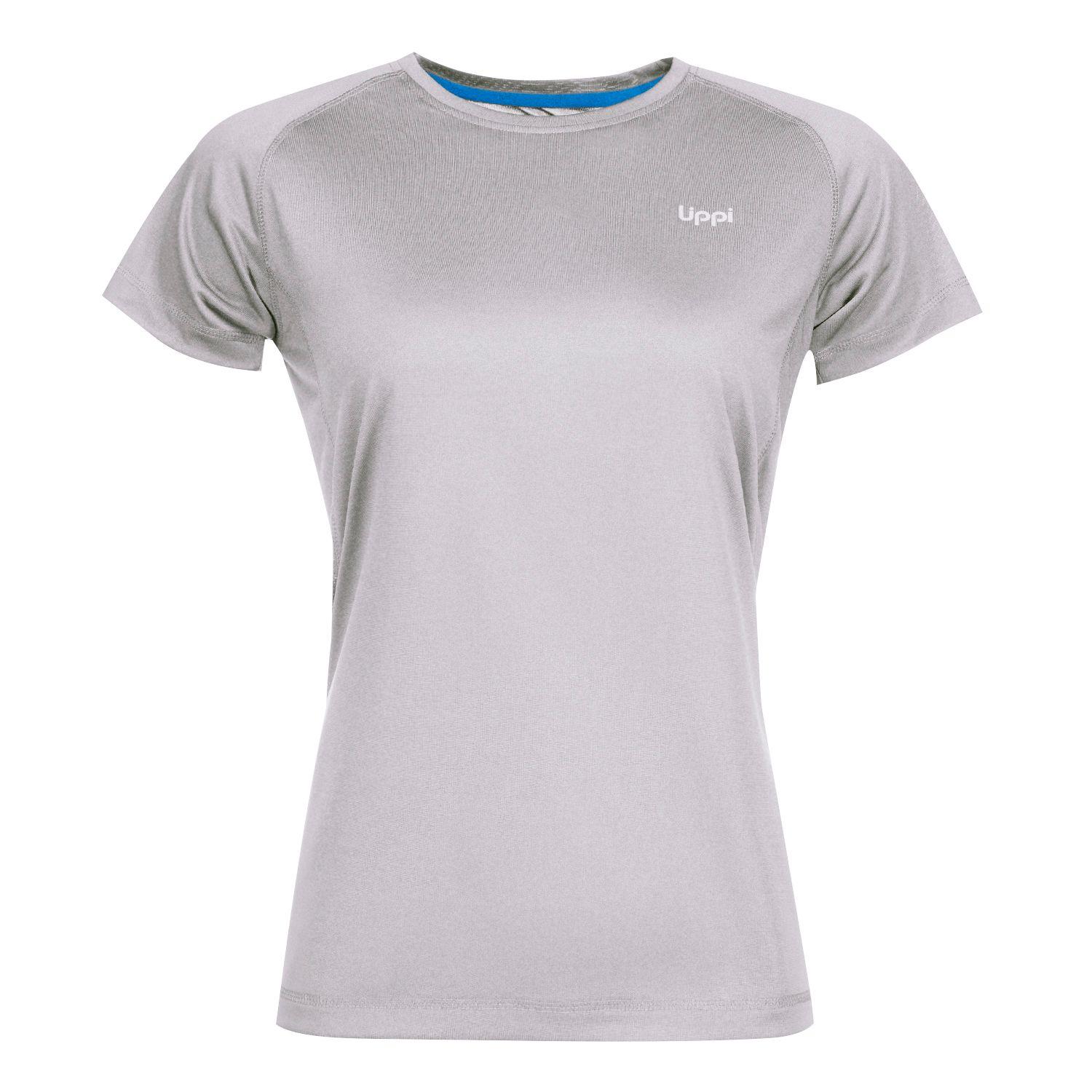 Polera Mujer Core Q-Dry T-Shirt Melange Gris Claro Lippi-0
