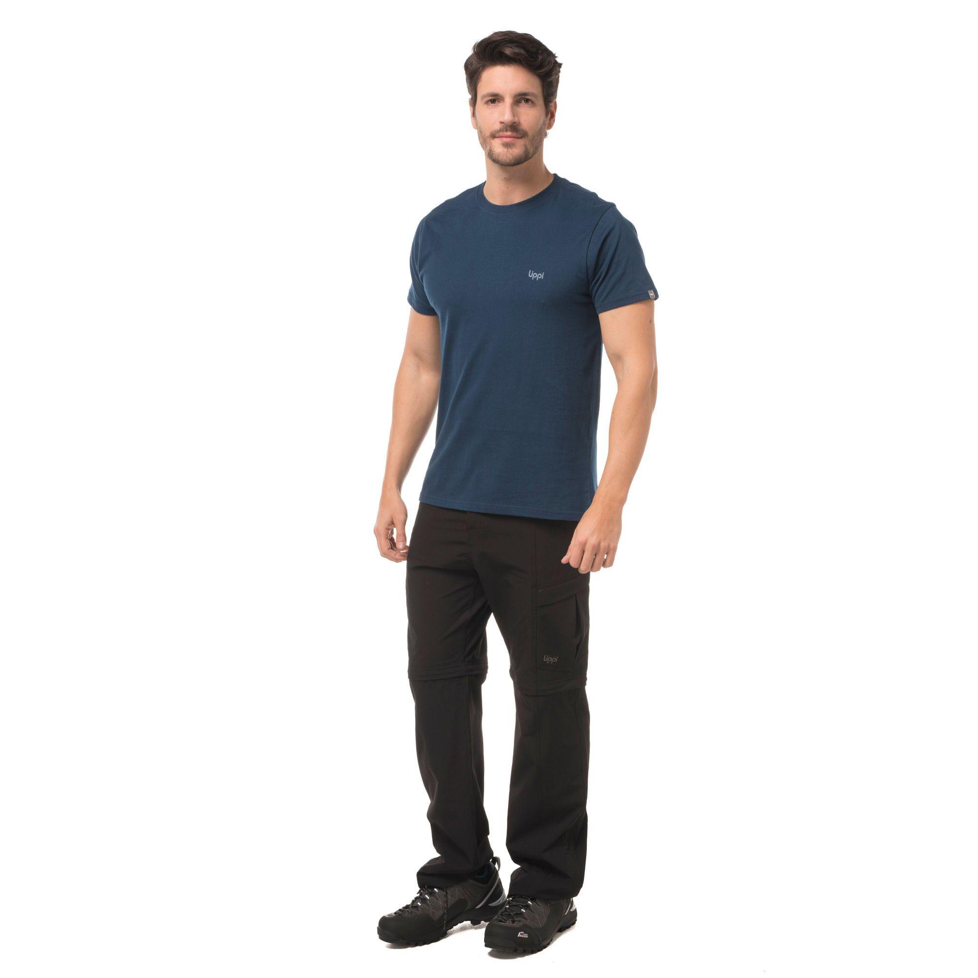 Polera Hombre Ulmo Cotton UV-Stop T-Shirt Turquesa Verde Lippi-2