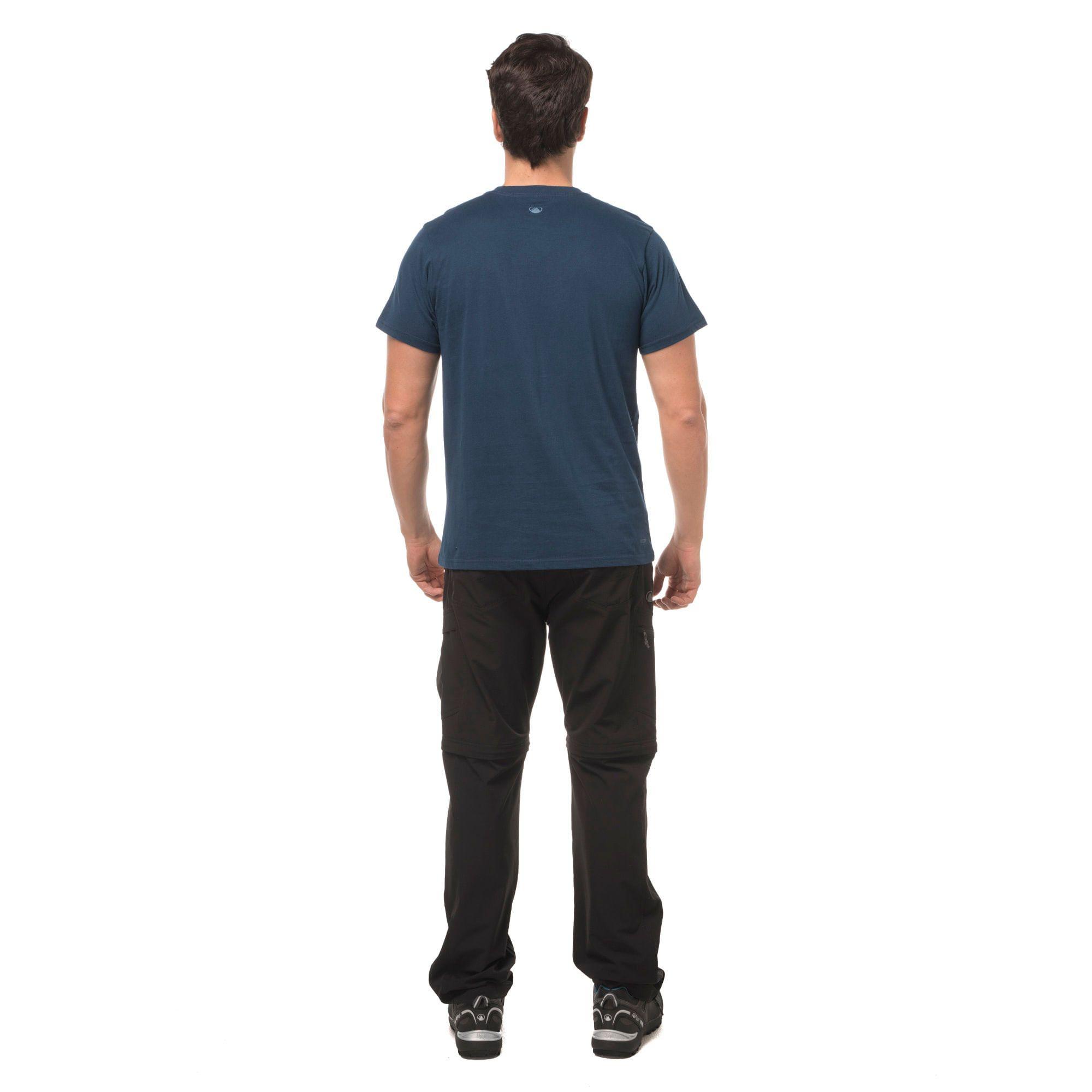 Polera Hombre Ulmo Cotton UV-Stop T-Shirt Turquesa Verde Lippi-3