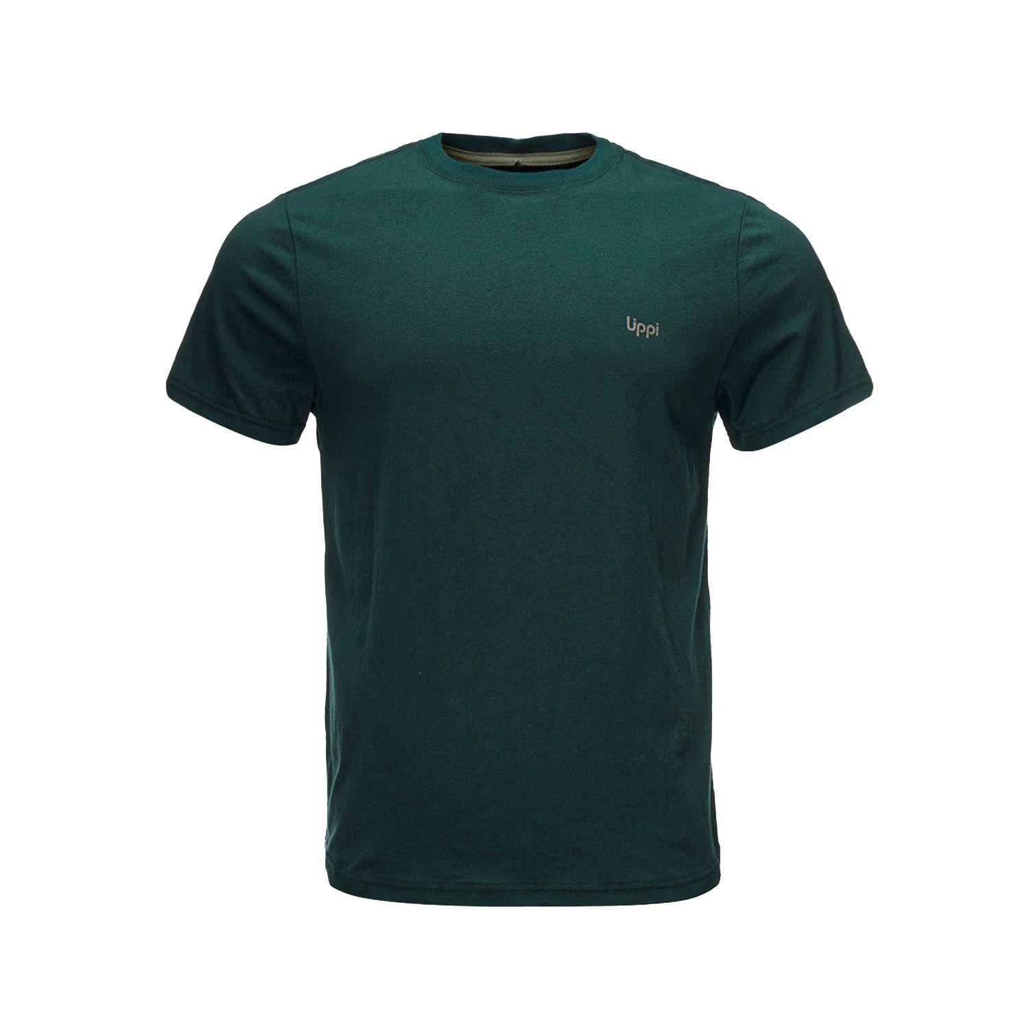 Polera Hombre Ulmo Cotton UV-Stop T-Shirt Turquesa Oscuro Lippi V22-0