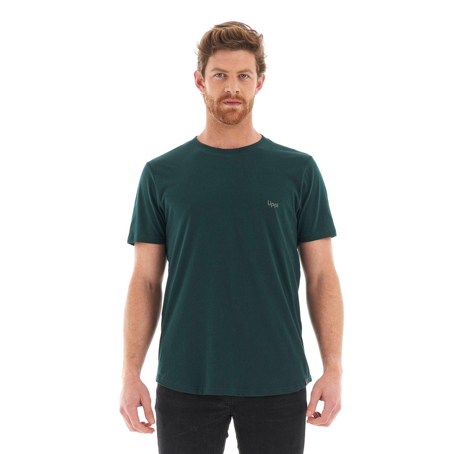 Polera Hombre Ulmo Cotton UV-Stop T-Shirt Turquesa Oscuro Lippi V22-1