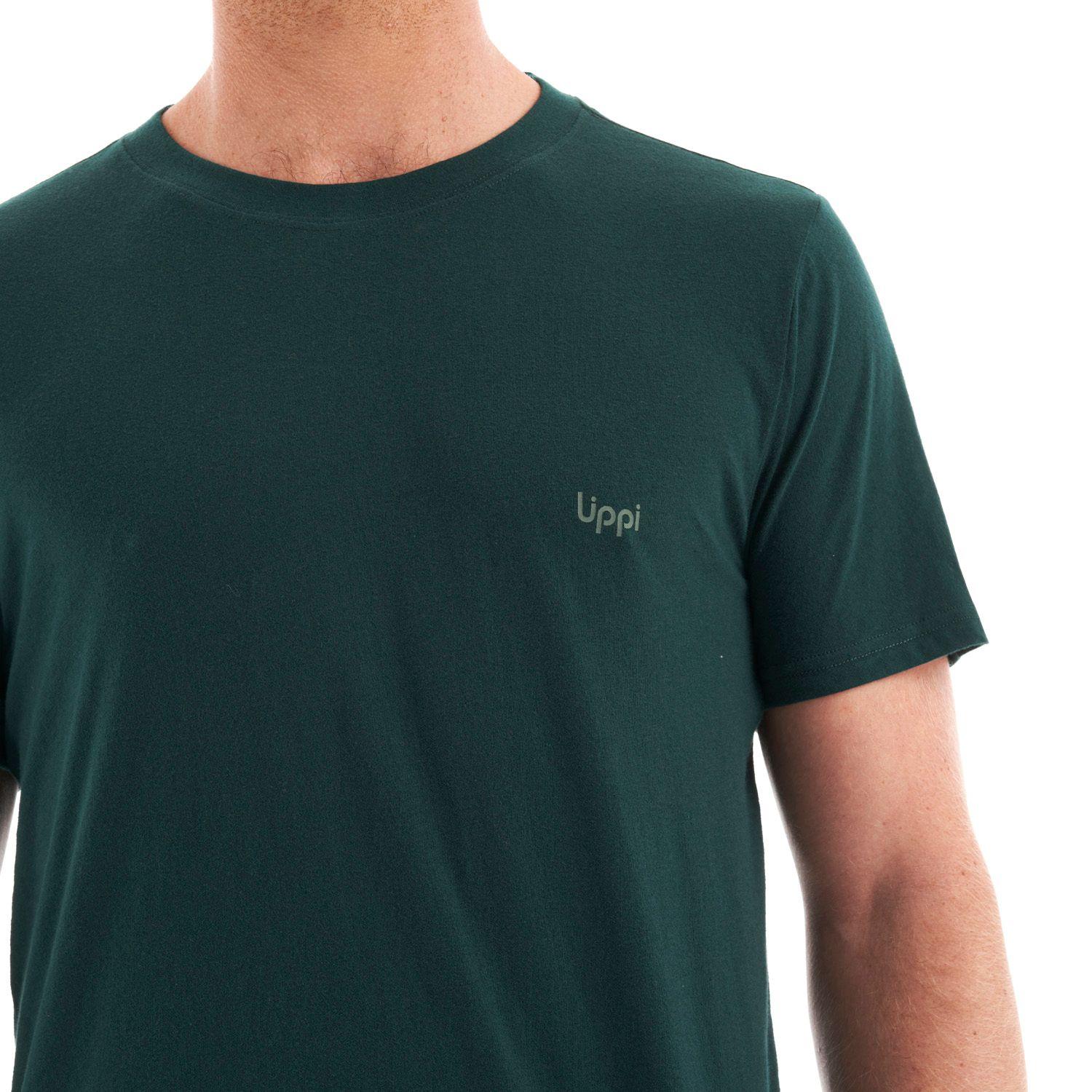 Polera Hombre Ulmo Cotton UV-Stop T-Shirt Turquesa Oscuro Lippi V22-6