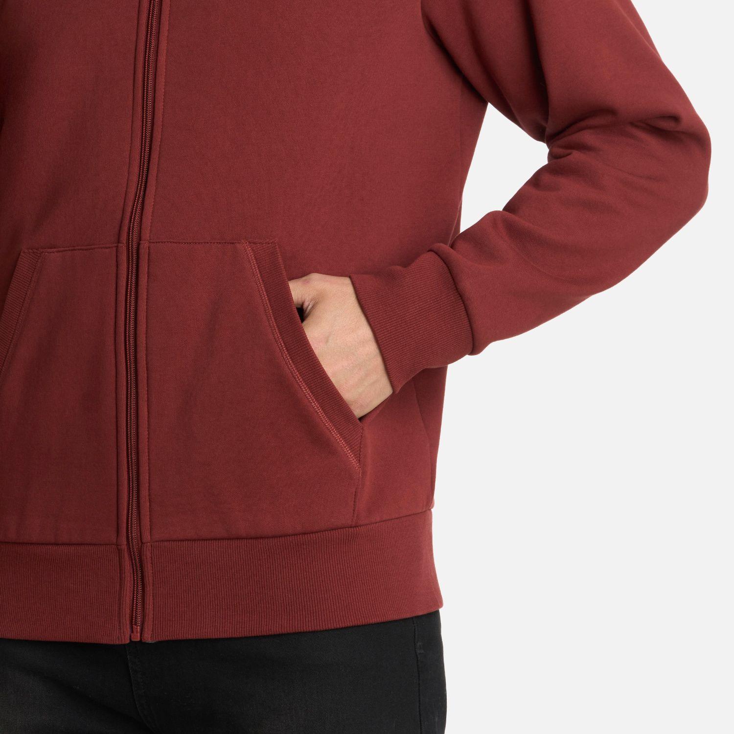 Polerón Hombre Ulmo Full Zip Sweatshirt Burdeo Lippi I25-4
