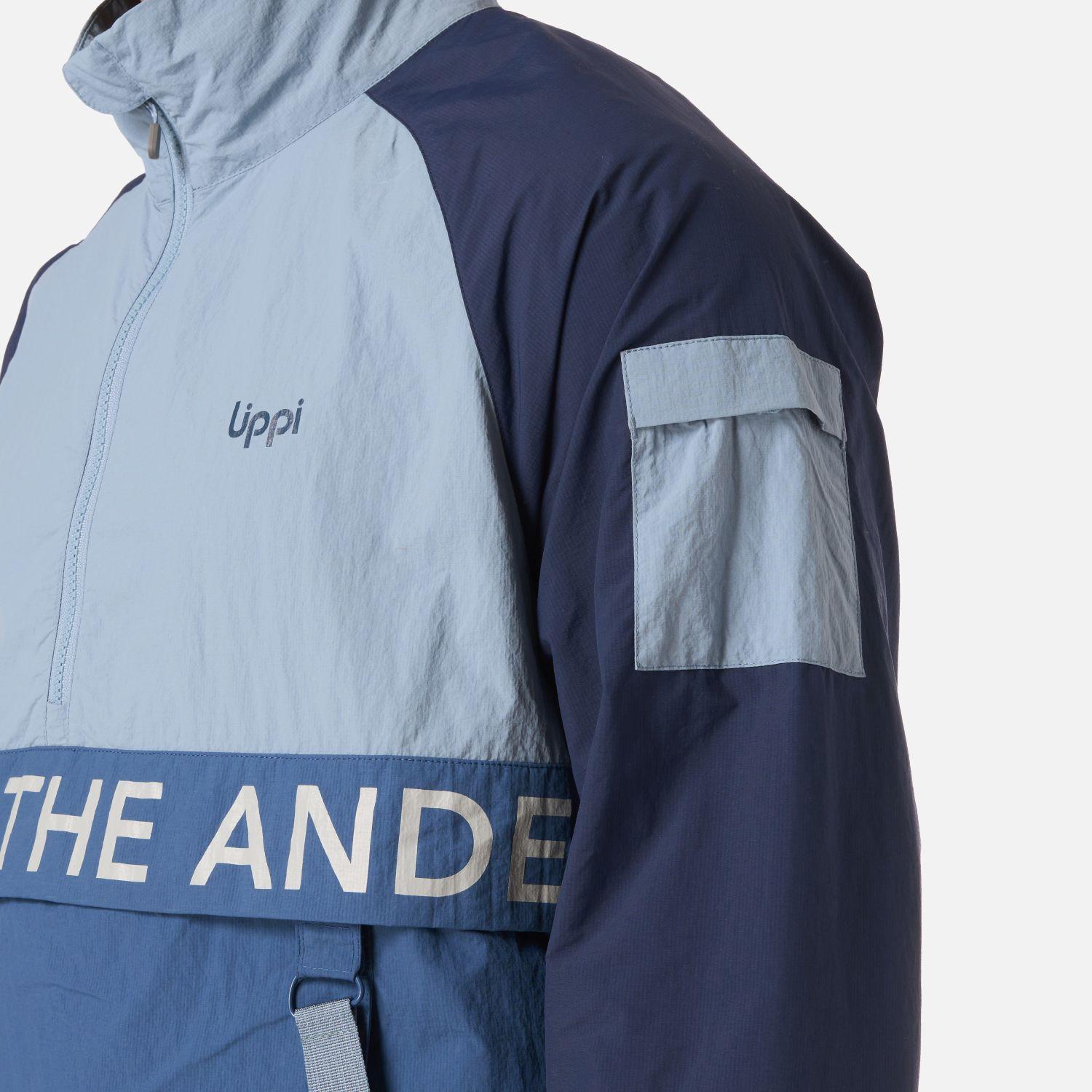 Chaqueta Hombre WindCity WindBreaker 1/4 Zip Jacket Azul Lippi V26-3