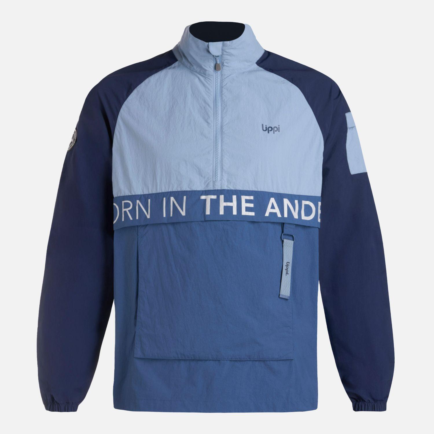 Chaqueta Hombre WindCity WindBreaker 1/4 Zip Jacket Azul Lippi V26-8