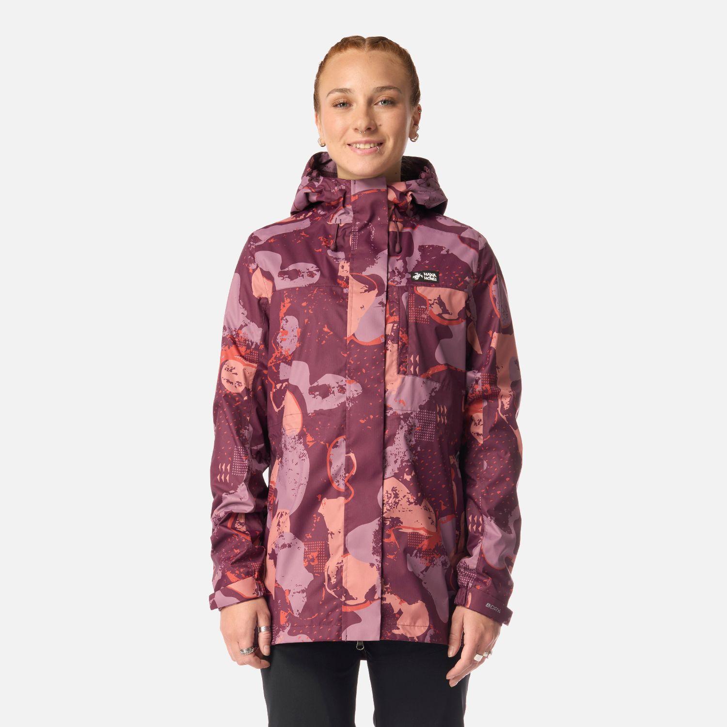 Chaqueta Mujer Kauai Print Morado Oscuro Haka Honu-0