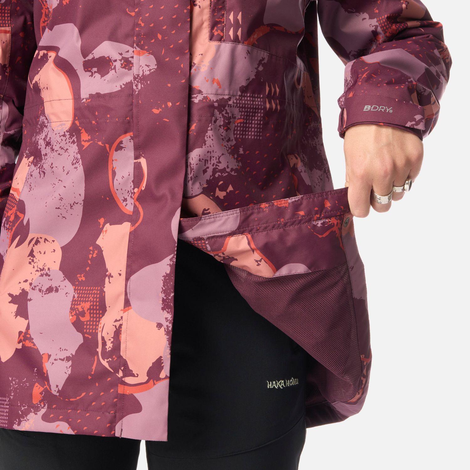 Chaqueta Mujer Kauai Print Morado Oscuro Haka Honu-6