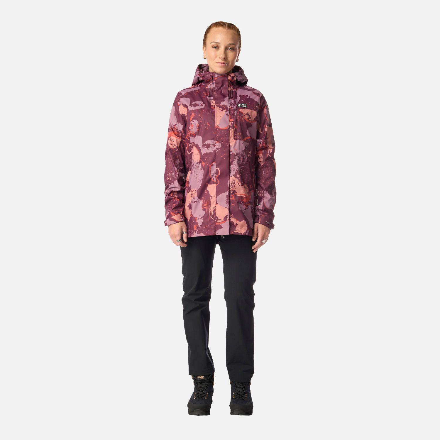 Chaqueta Mujer Kauai Print Morado Oscuro Haka Honu-8