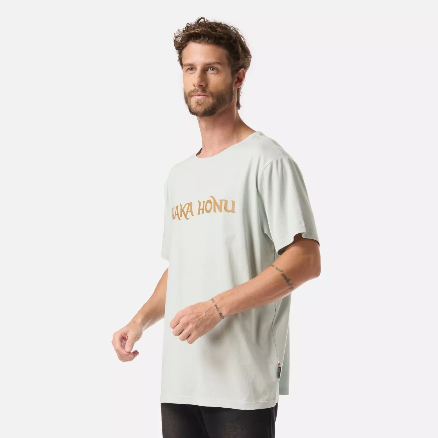 Polera Hombre Logo Celeste Haka Honu V26-1