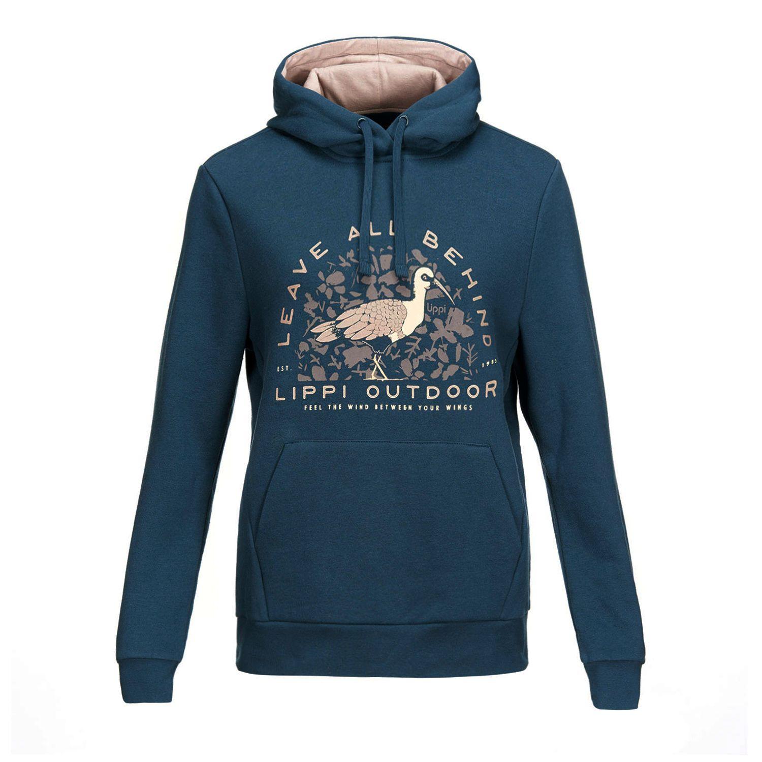 Poleron Mujer Insigne Hoody Sweatshirt Azul Noche Lippi-0