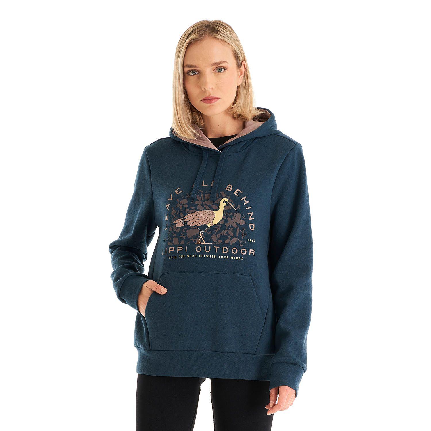 Poleron Mujer Insigne Hoody Sweatshirt Azul Noche Lippi-1