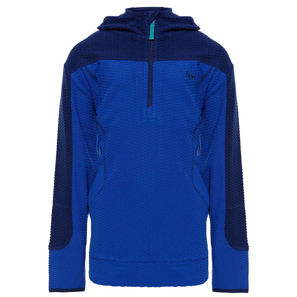 Poleron Niño Saltamontes Nano-F 1/4 Zip Hoody Azul Oscuro / Azul Lippi-0