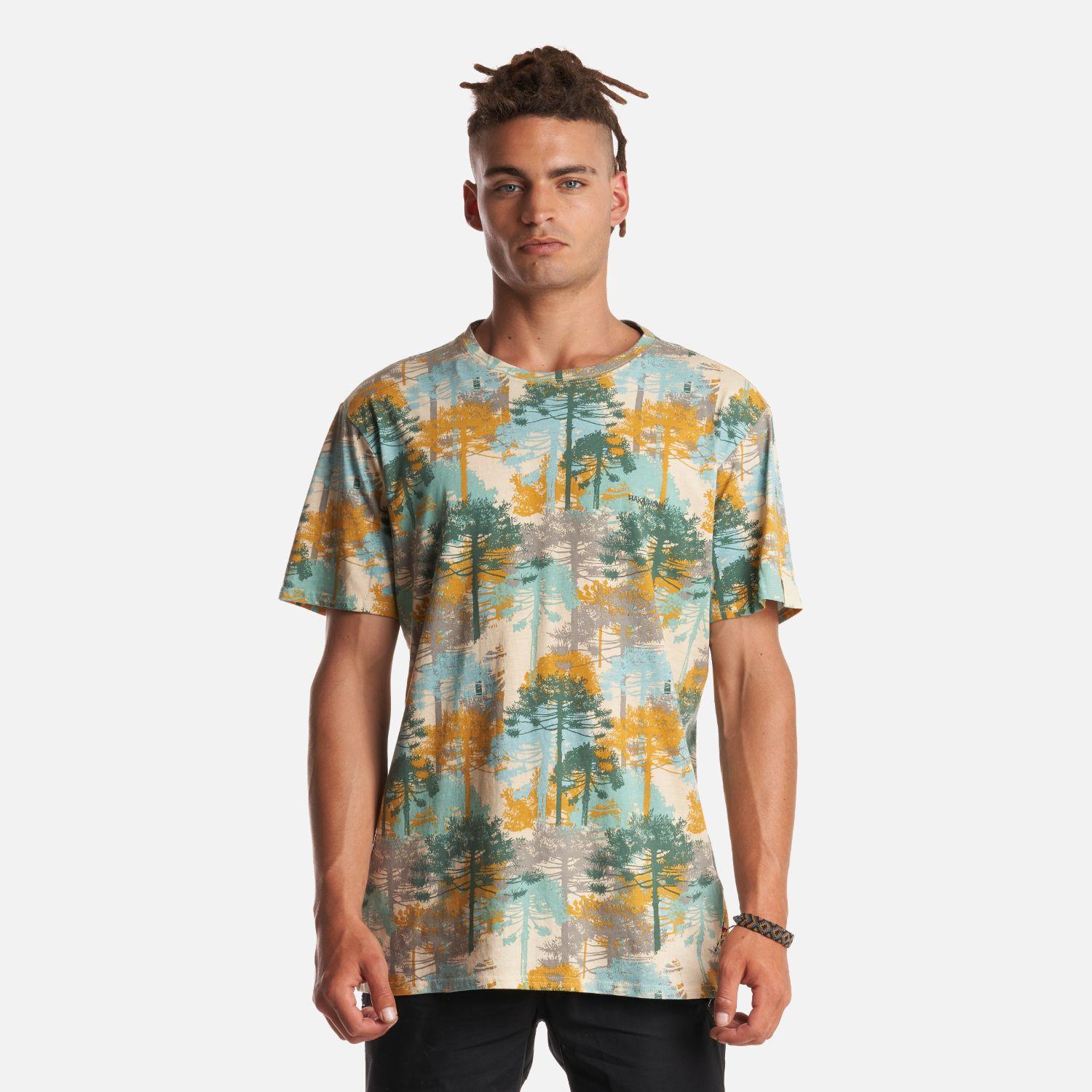 Polera Hombre Araucaria Print Crudo Haka Honu-1