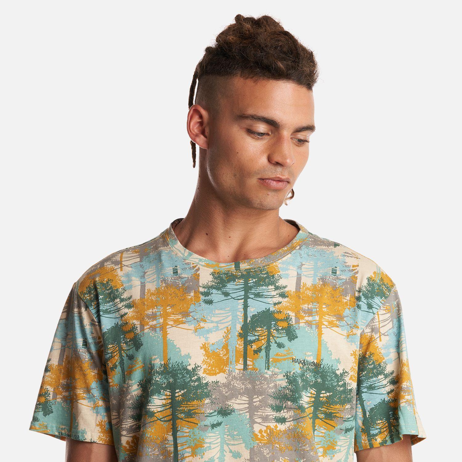 Polera Hombre Araucaria Print Crudo Haka Honu-4