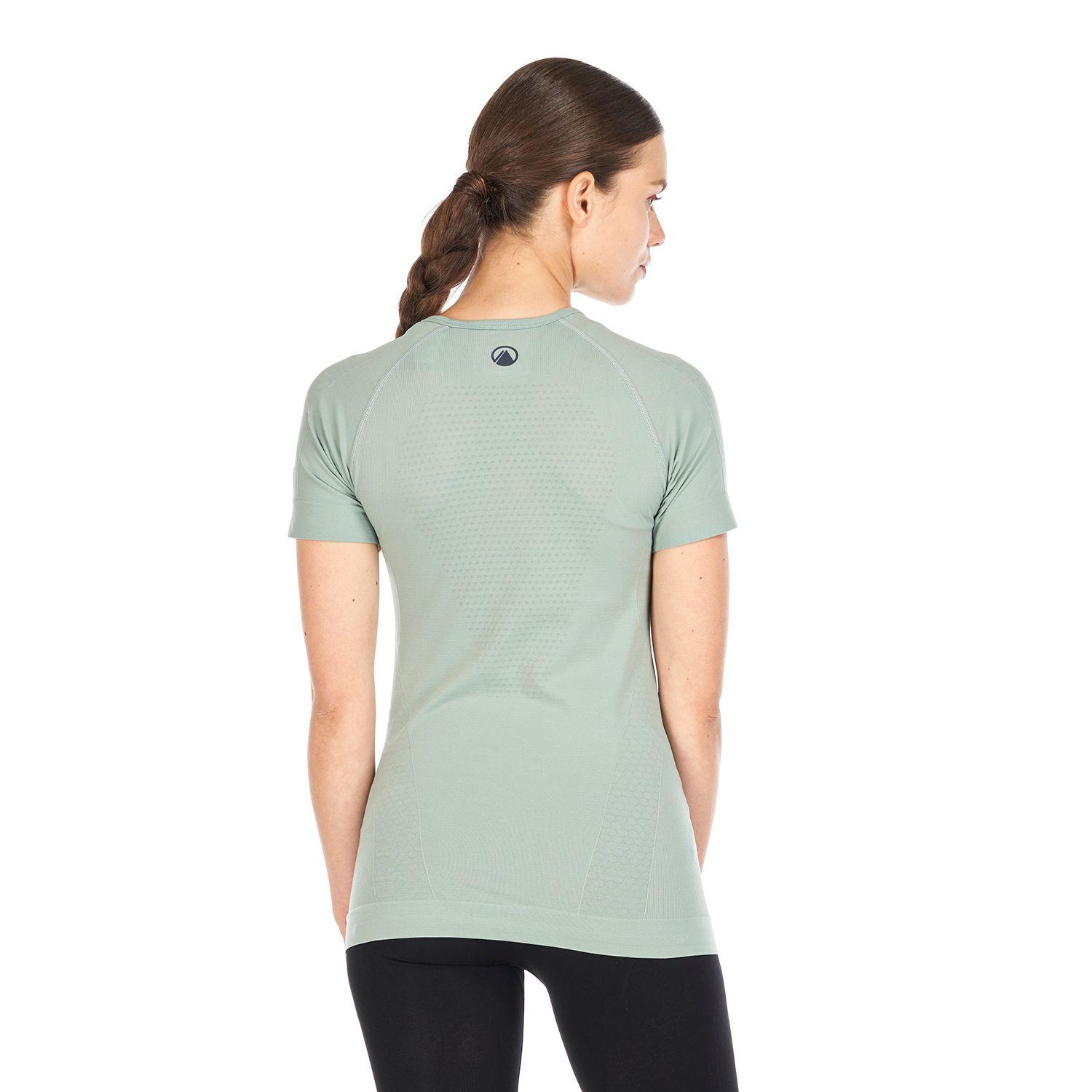Primera Capa Mujer Skintec 1000 Seamless Short Sleeve Jade Lippi-5