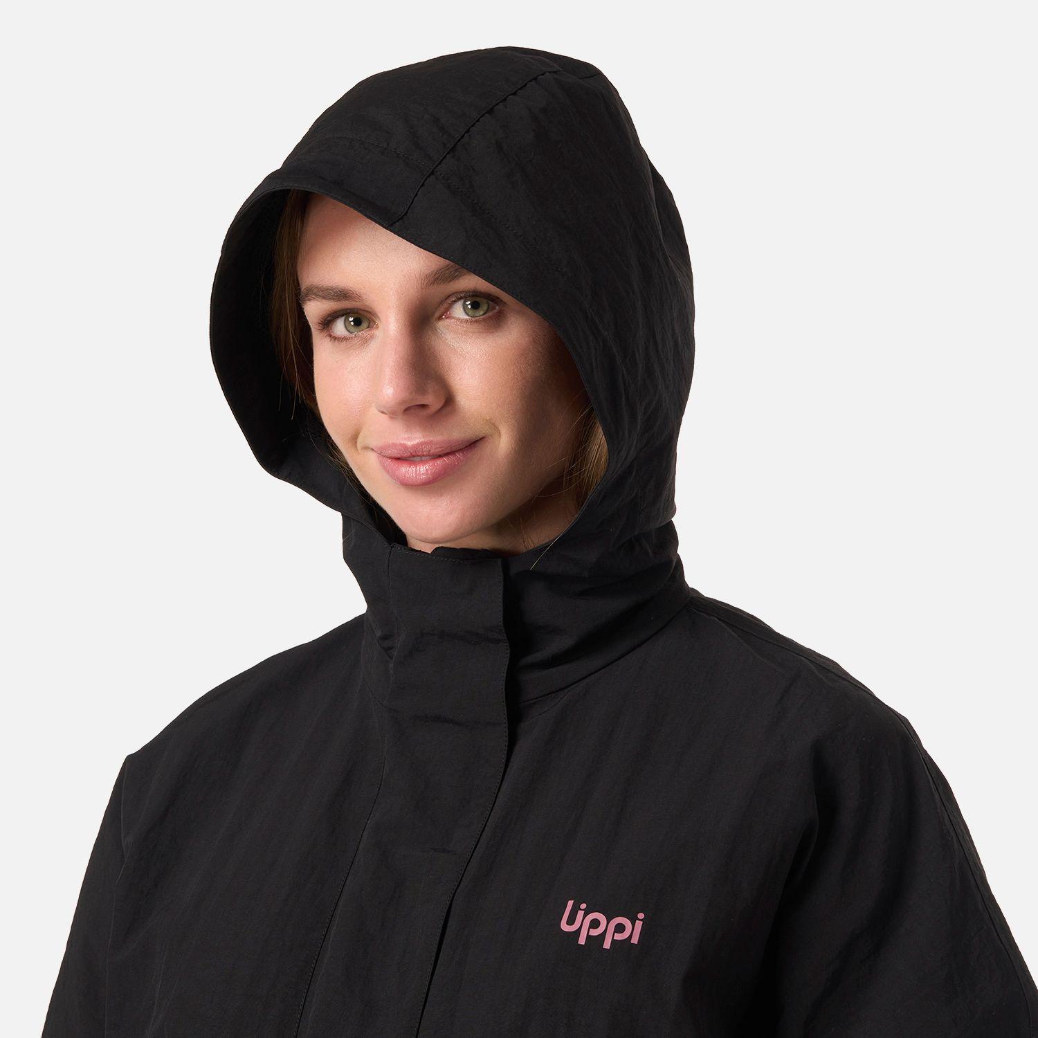 Chaqueta Mujer CityMe WindBreaker Hoody Jacket Negro Lippi V26-3