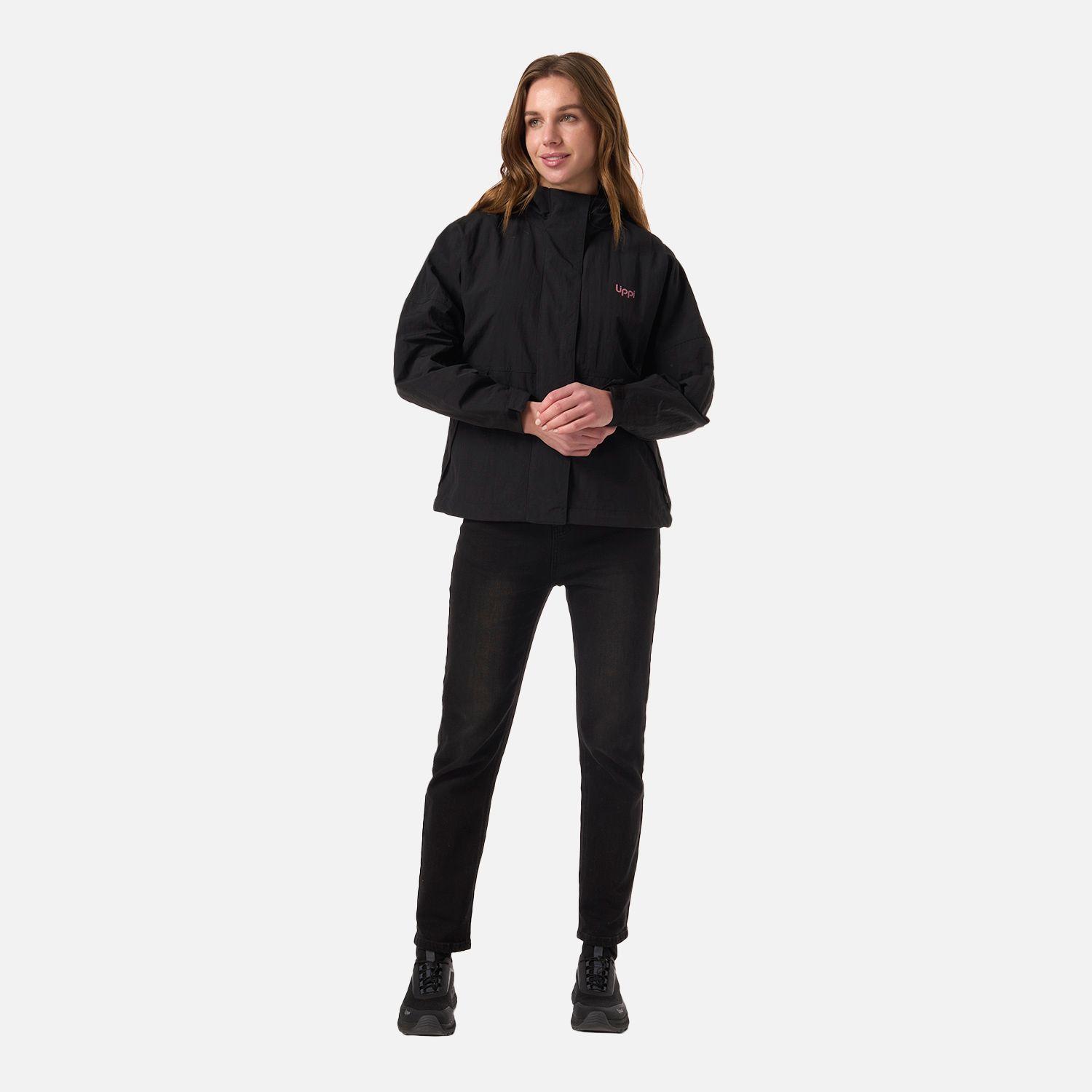 Chaqueta Mujer CityMe WindBreaker Hoody Jacket Negro Lippi V26-7