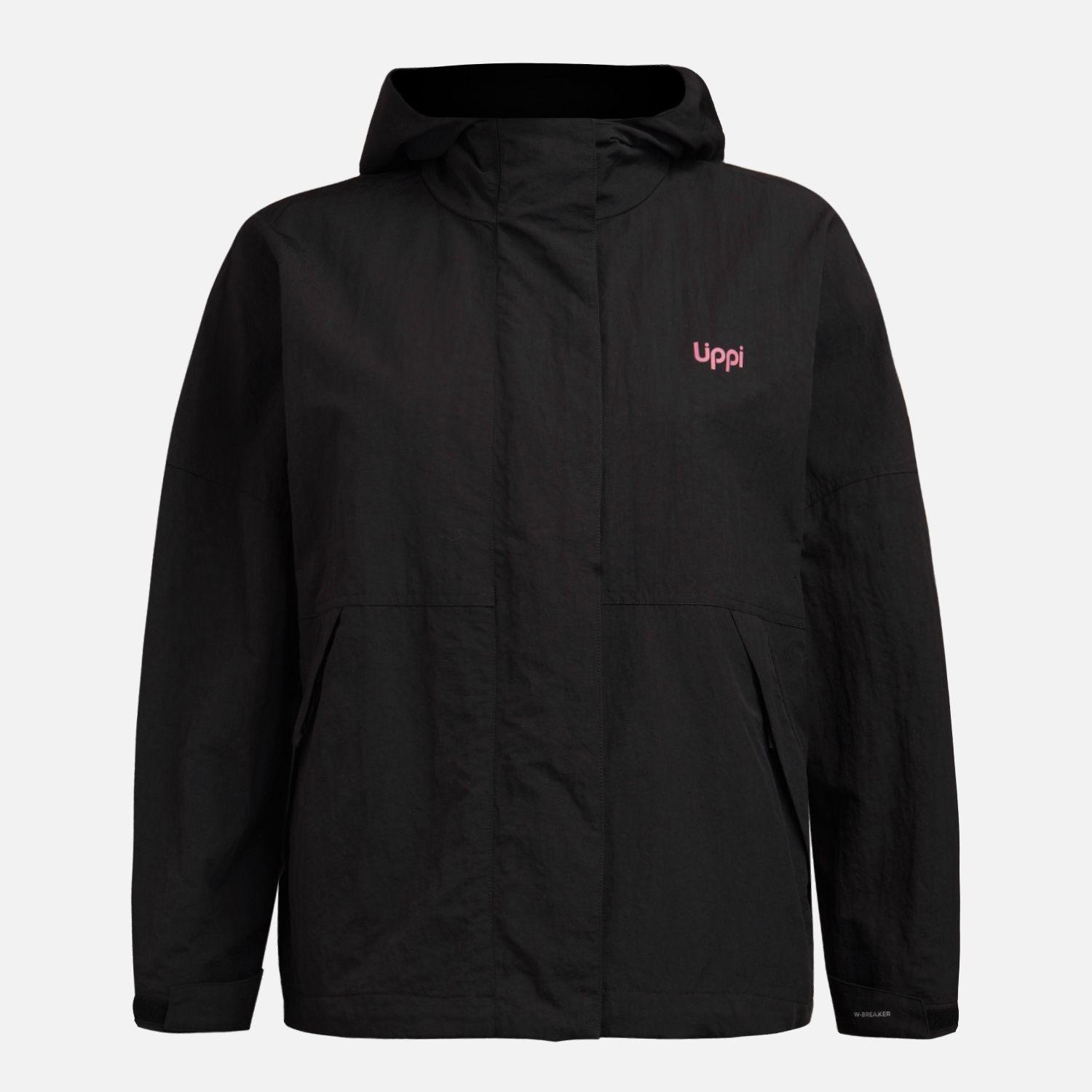 Chaqueta Mujer CityMe WindBreaker Hoody Jacket Negro Lippi V26-8