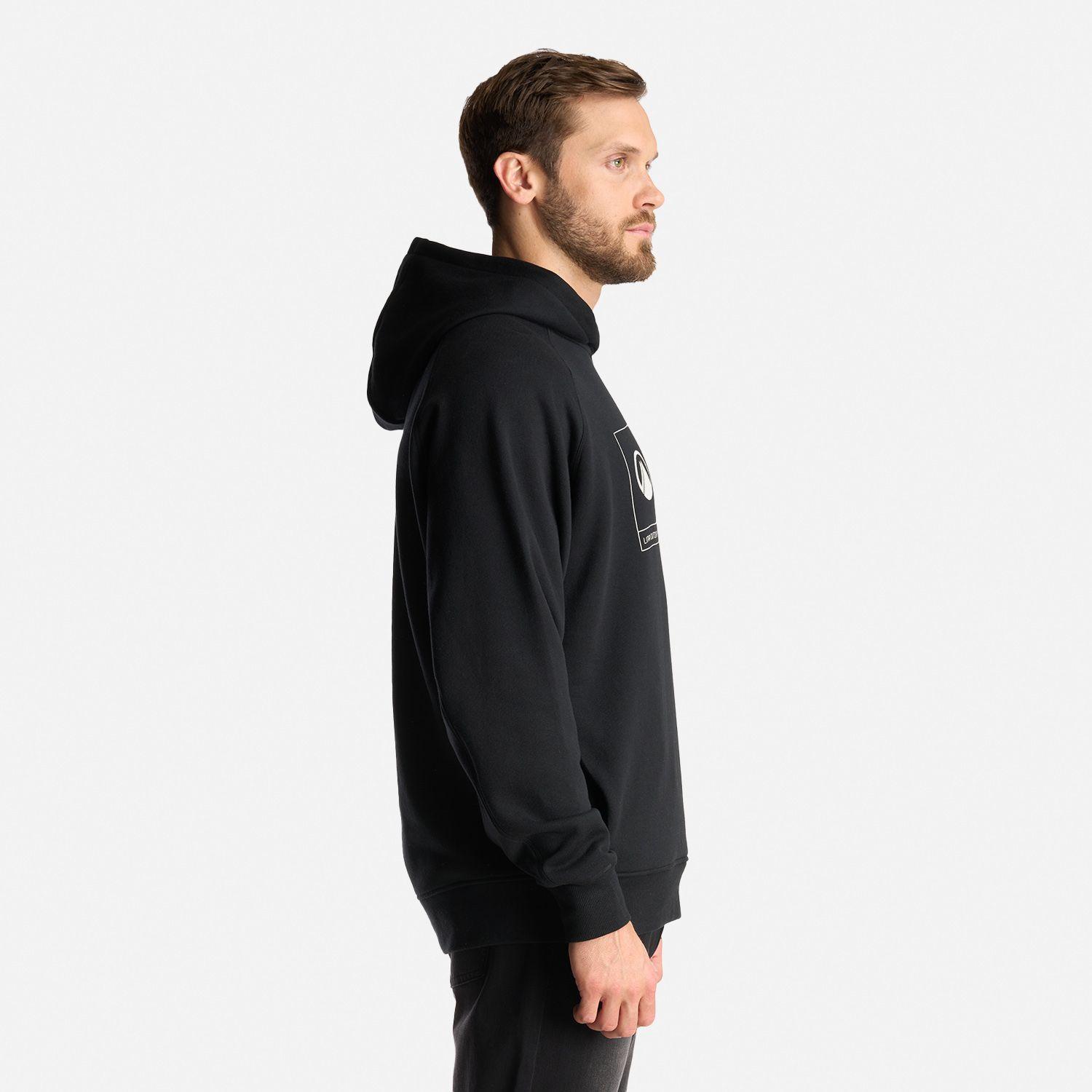 Poleron Hombre Insigne Hoody Sweatshirt Front Print Negro Lippi I24-3
