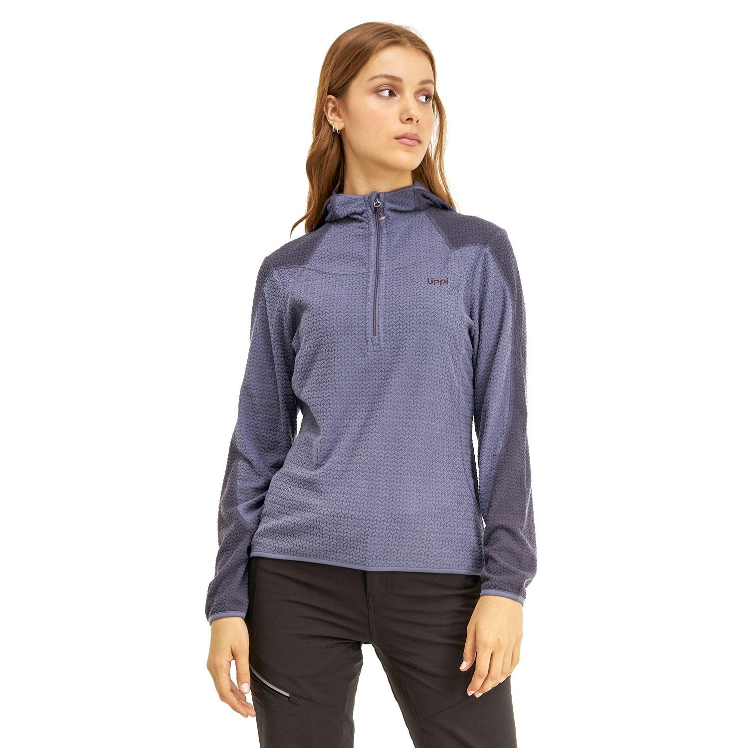 Poleron Mujer Jacaranda Nano-F 14 Zip Hoody Azul Lavanda Lippi-1