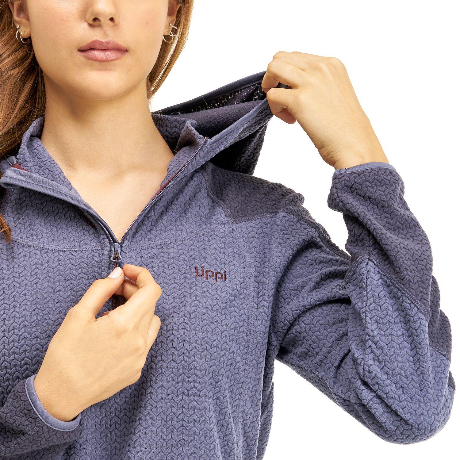 Poleron Mujer Jacaranda Nano-F 14 Zip Hoody Azul Lavanda Lippi-4