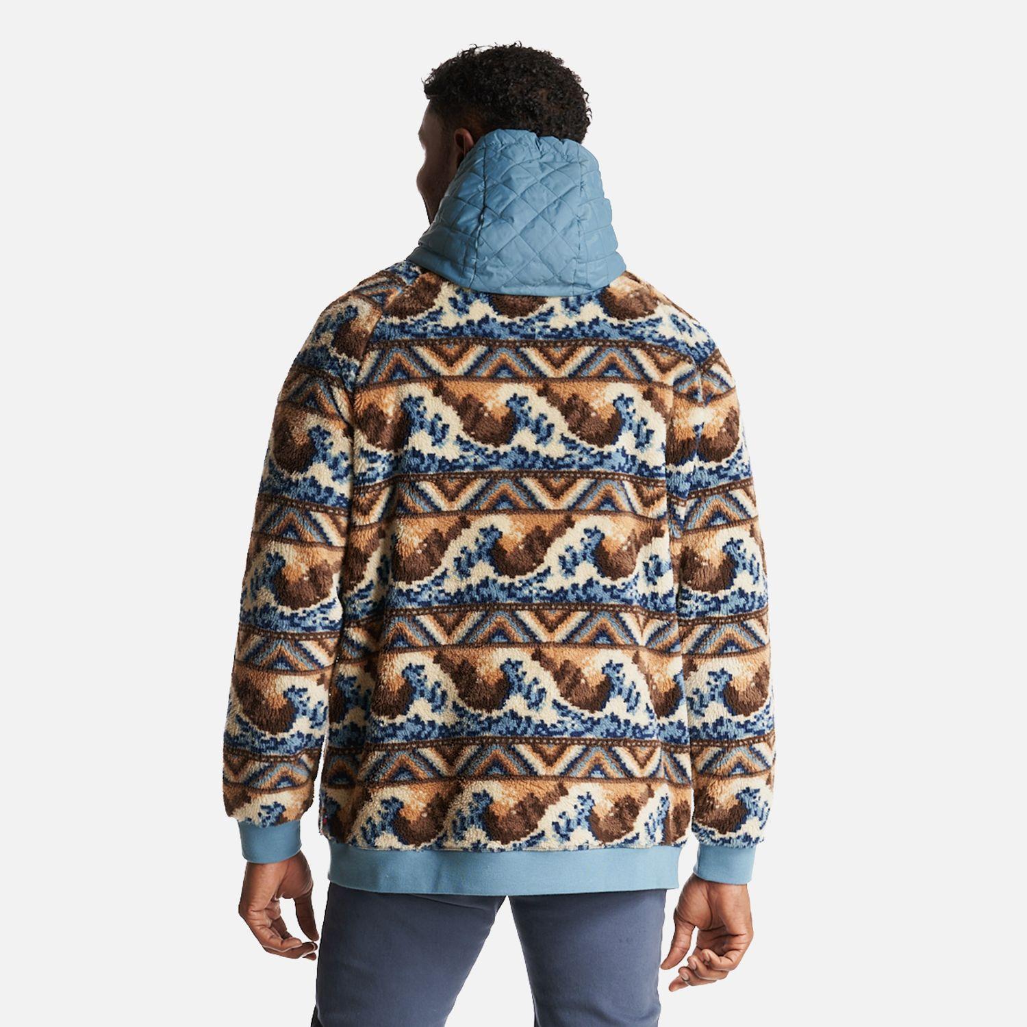 Poleron Hombre Cangur-oso Print Azul Haka Honu I23-6