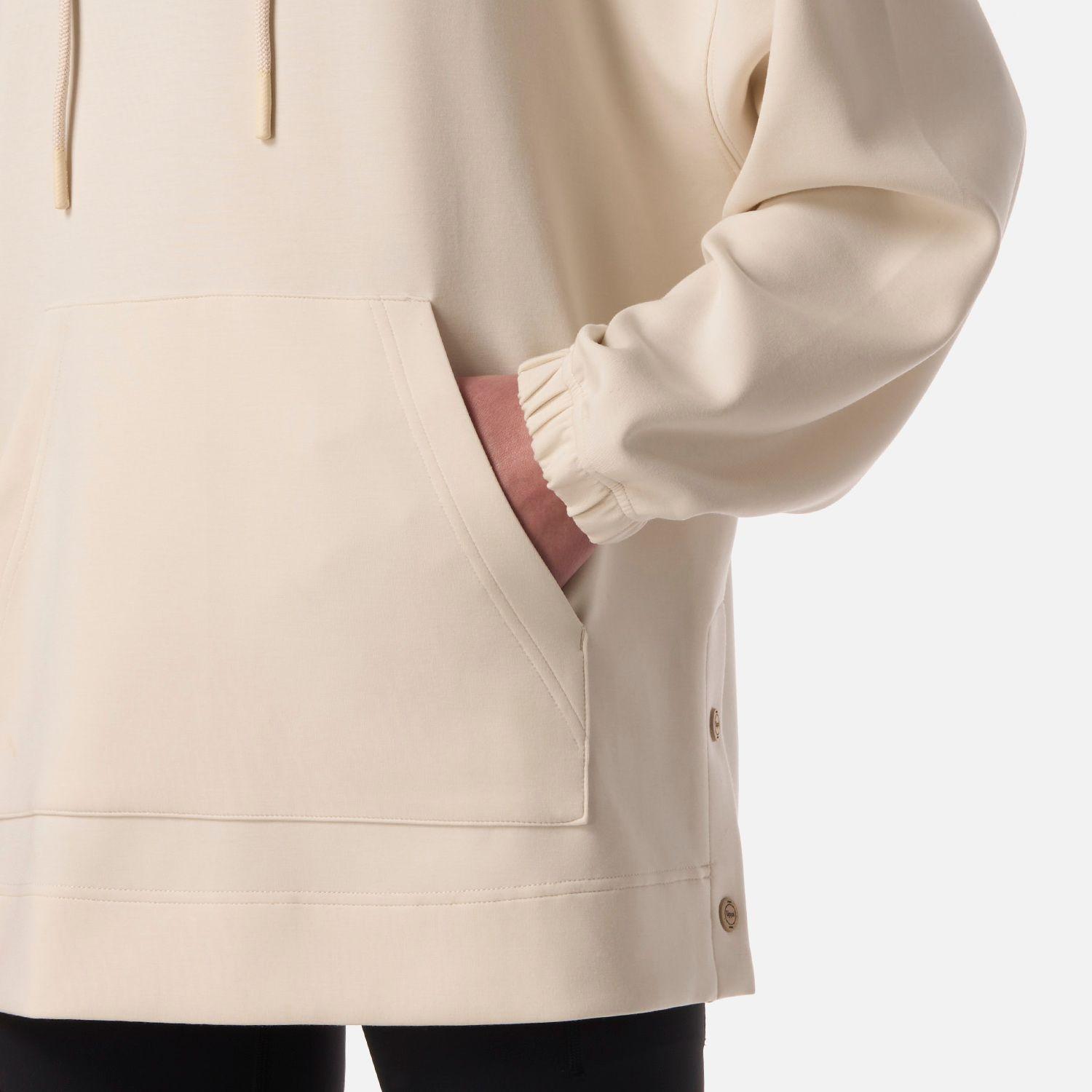 Polerón Mujer CityScape Hoody Sweatshirt Crema Lippi V26-4