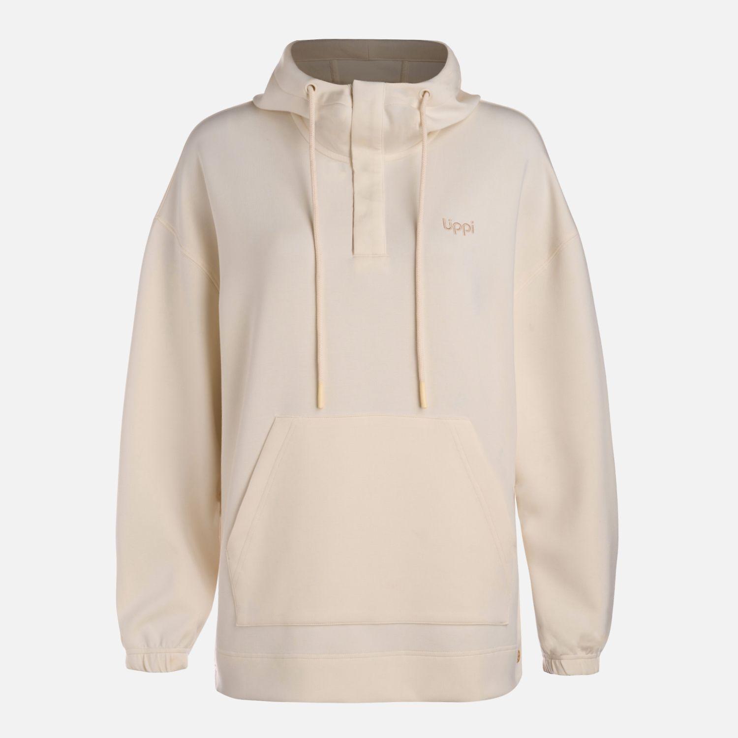 Polerón Mujer CityScape Hoody Sweatshirt Crema Lippi V26-7