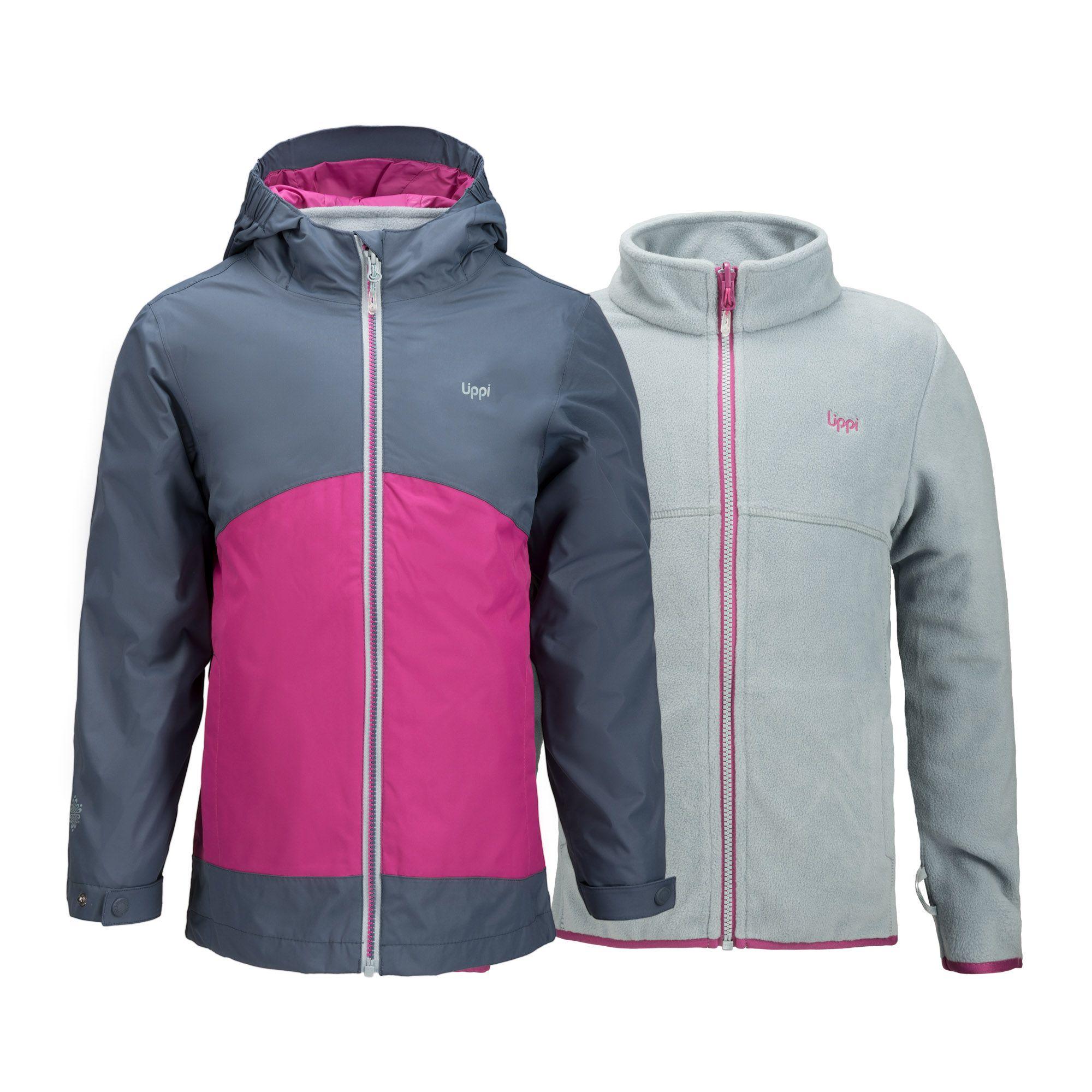 Chaqueta Niña Snowball Fusion-3 Hoody Jacket Indigo / Gris Piedra Lippi-0