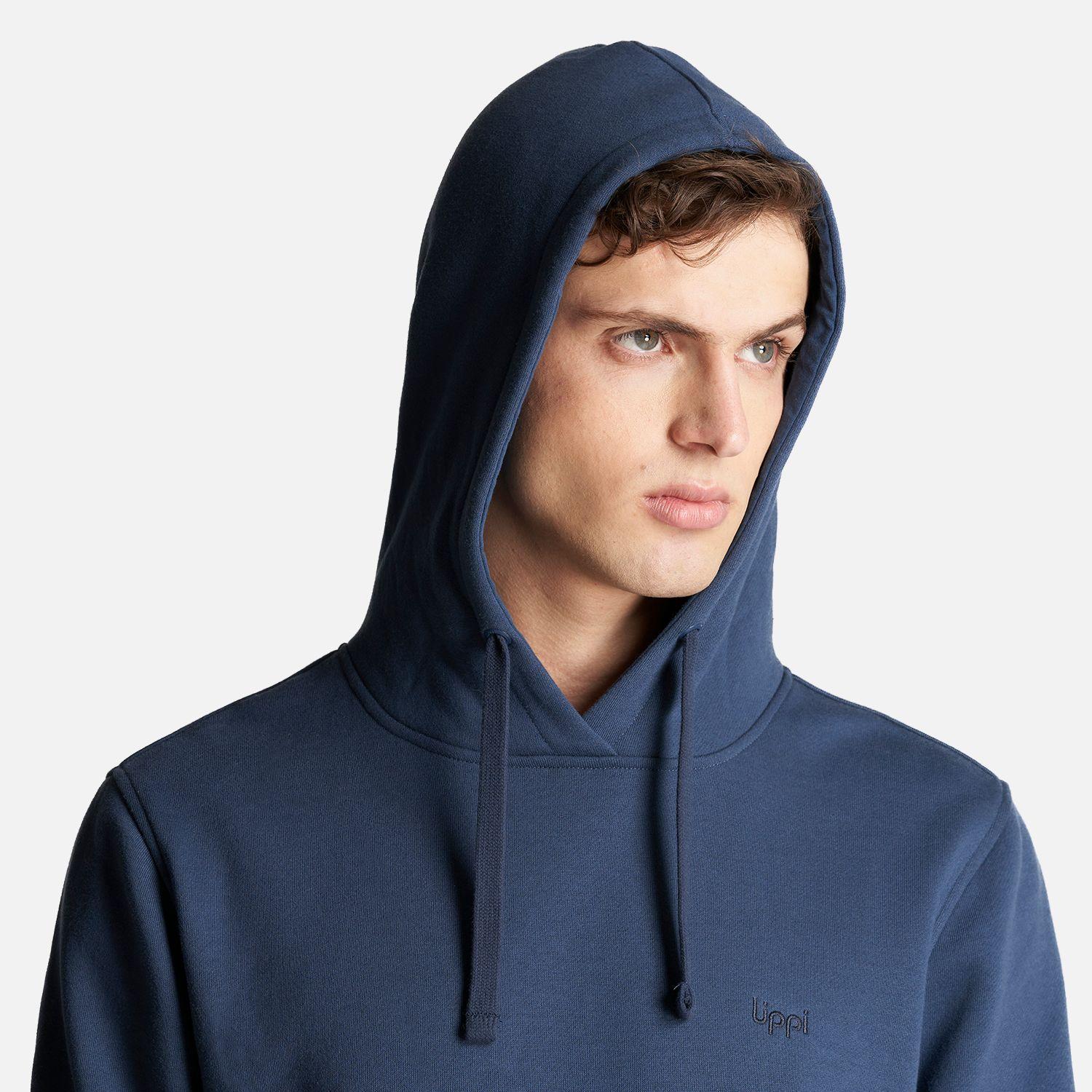 Poleron Hombre Insigne Hoody Sweatshirt Azul Oscuro Lippi-5