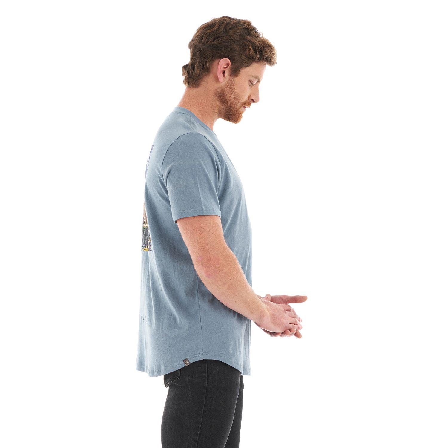 Polera Hombre Cerro Trinidad T-Shirt Celeste Oscuro Lippi-3