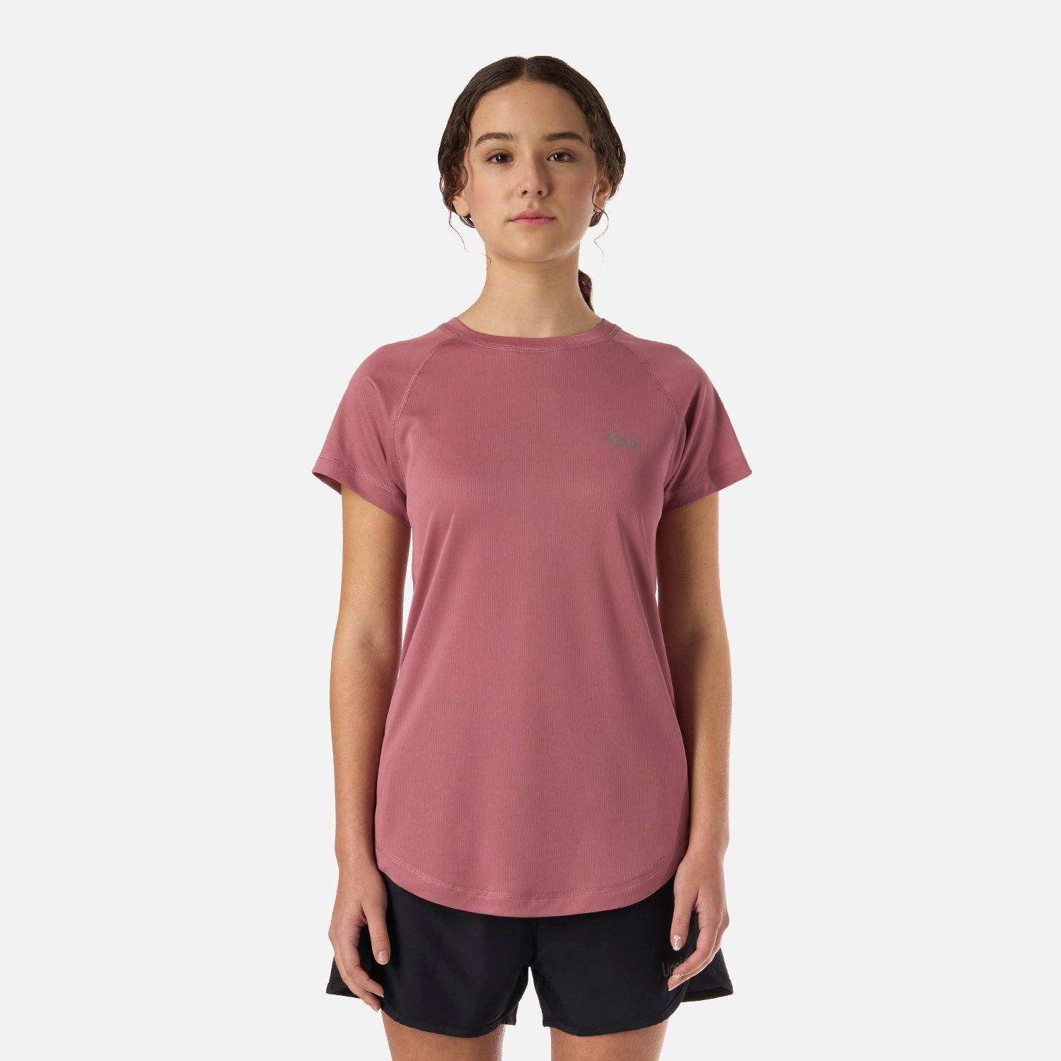 Polera Teen Girl Core Q-Dry T-Shirt Rosa Oscuro Lippi V26-0