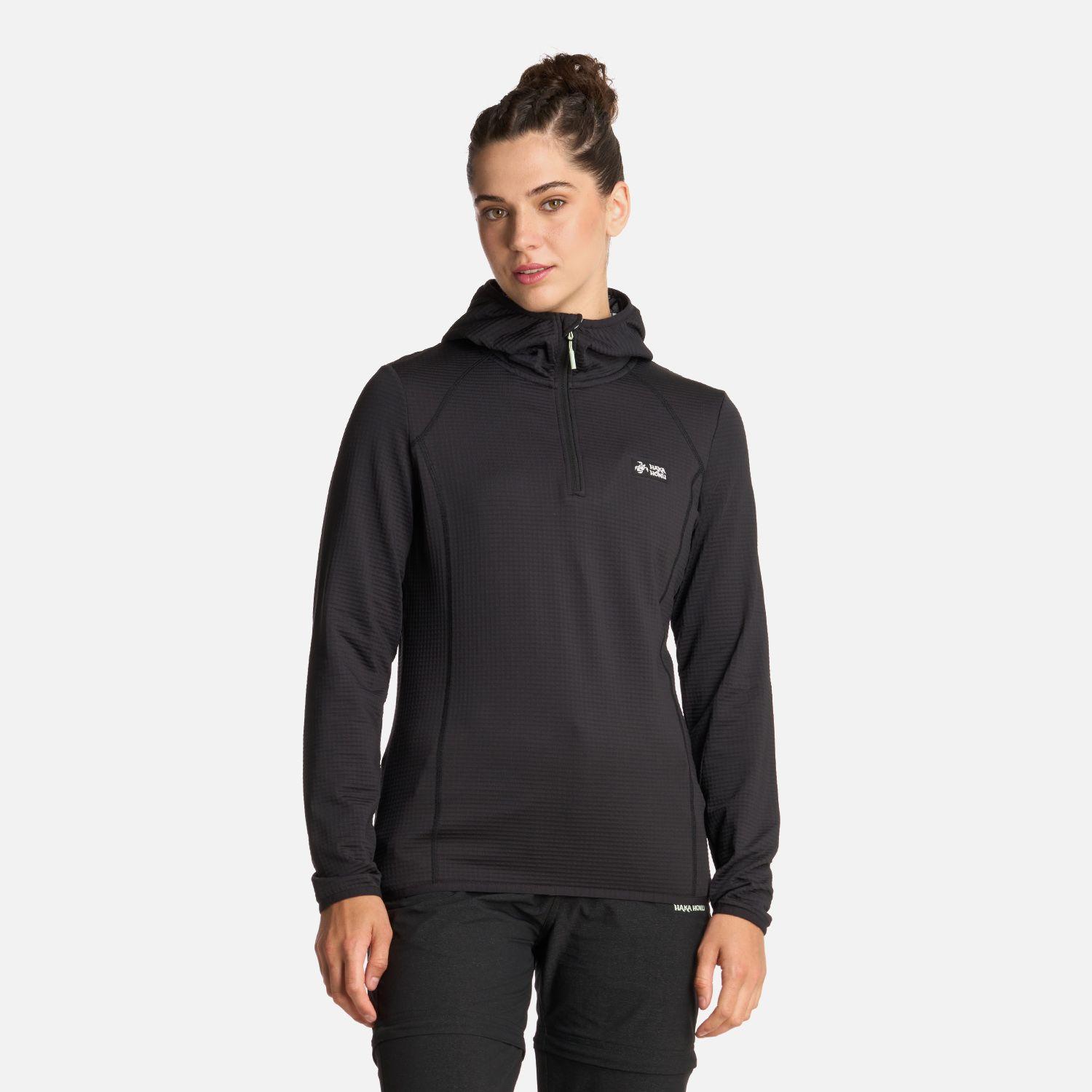 Polerón Mujer Taina Nui Negro Haka Honu V26-1