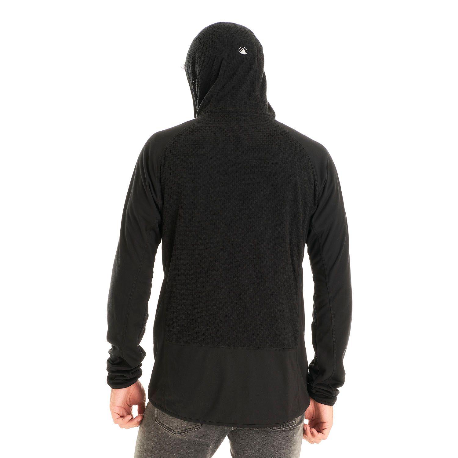 Poleron Hombre Jacaranda Mountain Nano-F 14 Zip Hoody Negro Lippi-5