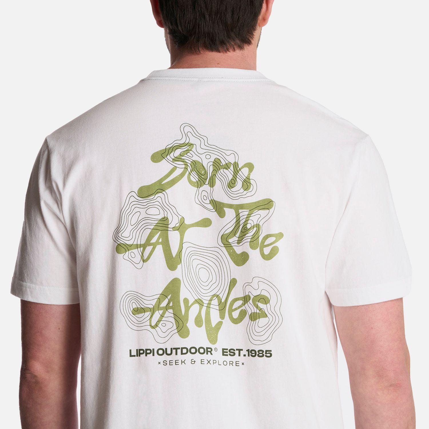 Polera Hombre Explore T-Shirt Blanco Lippi-3